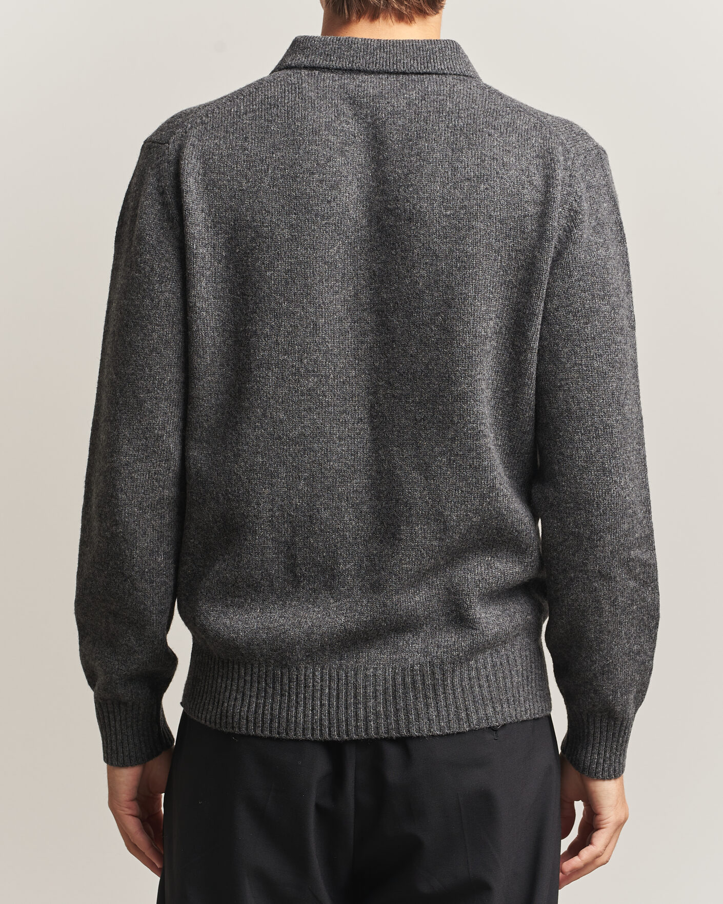 Homme | Pulls Et Tricots | Baracuta | Shetland Polo Mid Grey