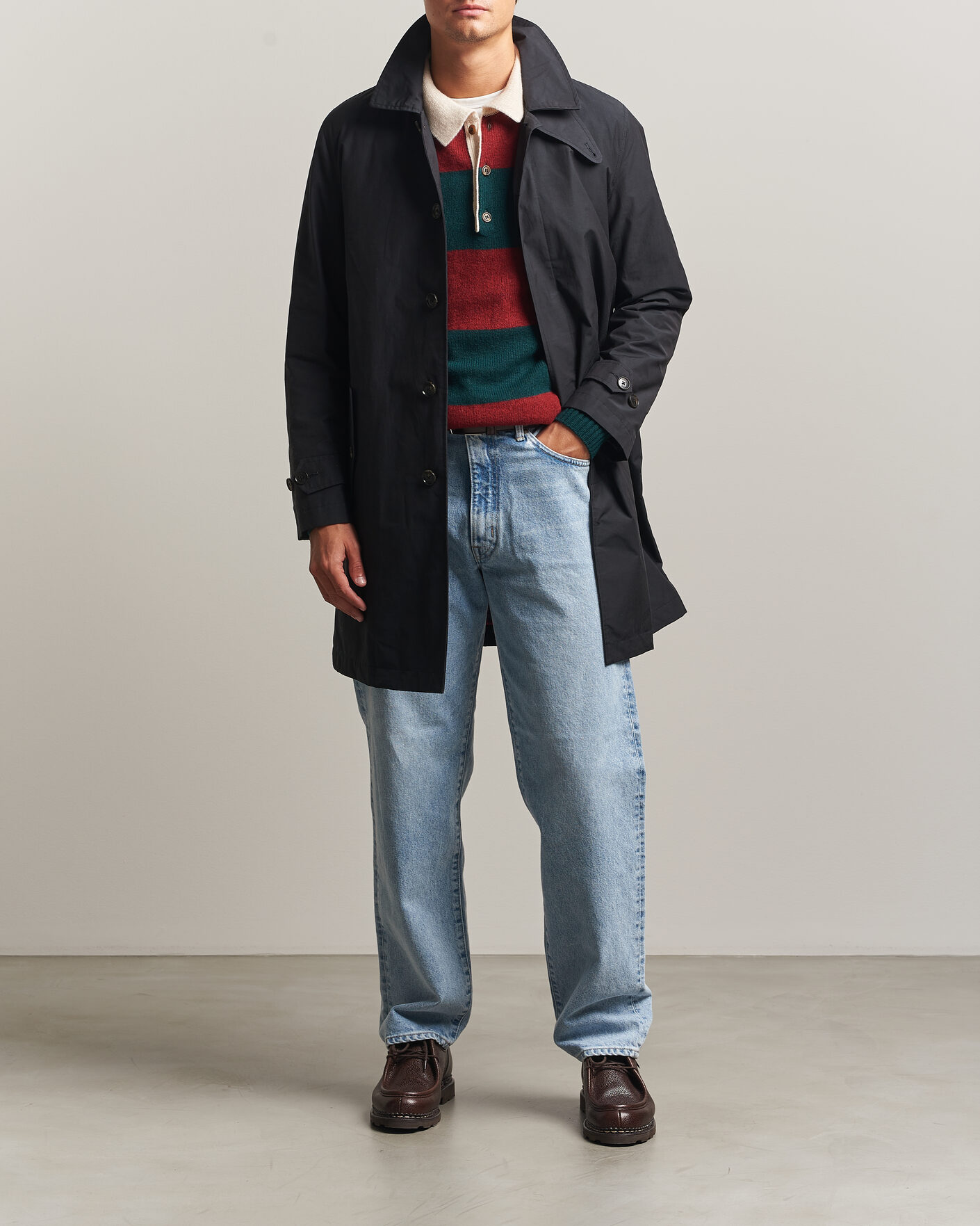 Homme | Manteaux Et Vestes | Baracuta | G10 Detachable Cloth Coat Dark Navy