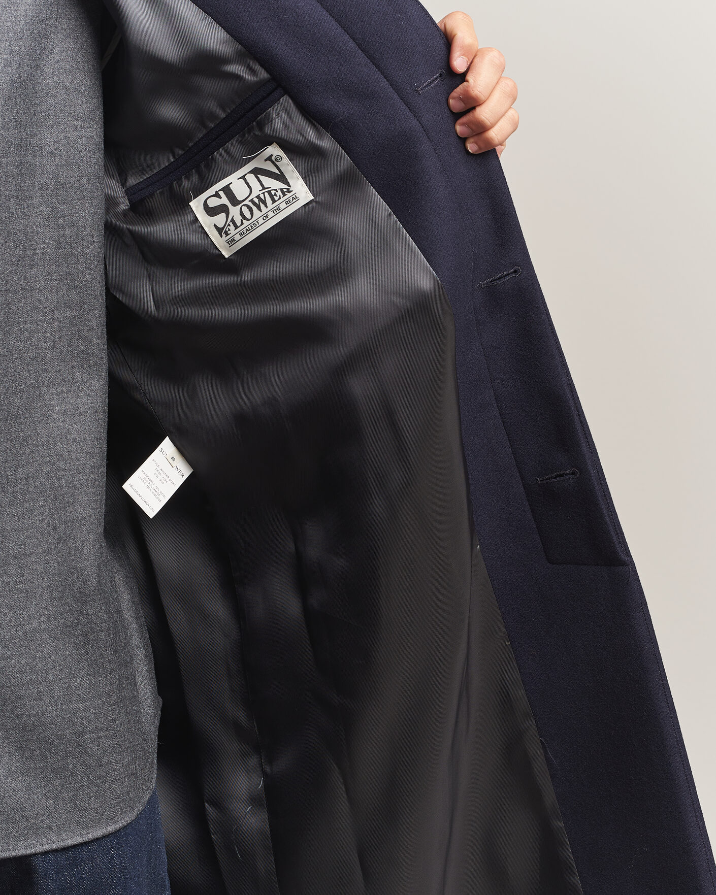 Homme | Manteaux Et Vestes | Sunflower | Wool Blend Winter Coat Navy