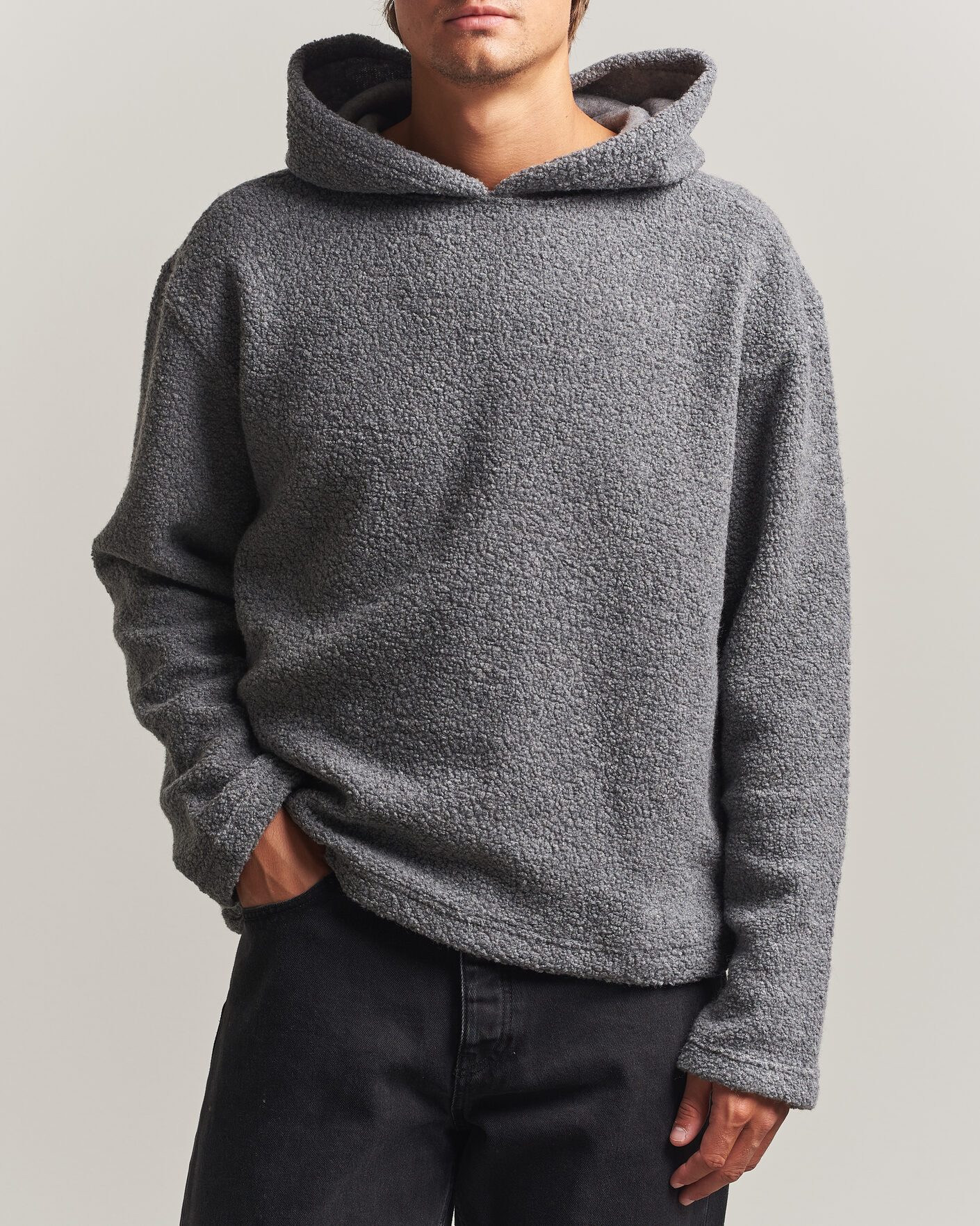Homme | Pulls Et Tricots | Sunflower | Wool Hoodie Grey Melange