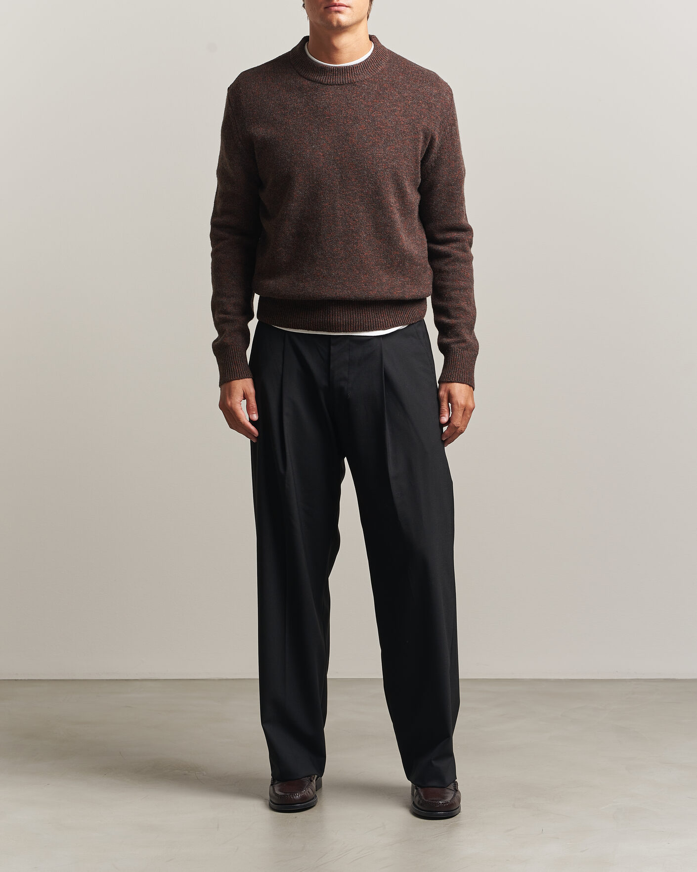 Heren | Truien | Sunflower | Moon Merino Sweater Brown