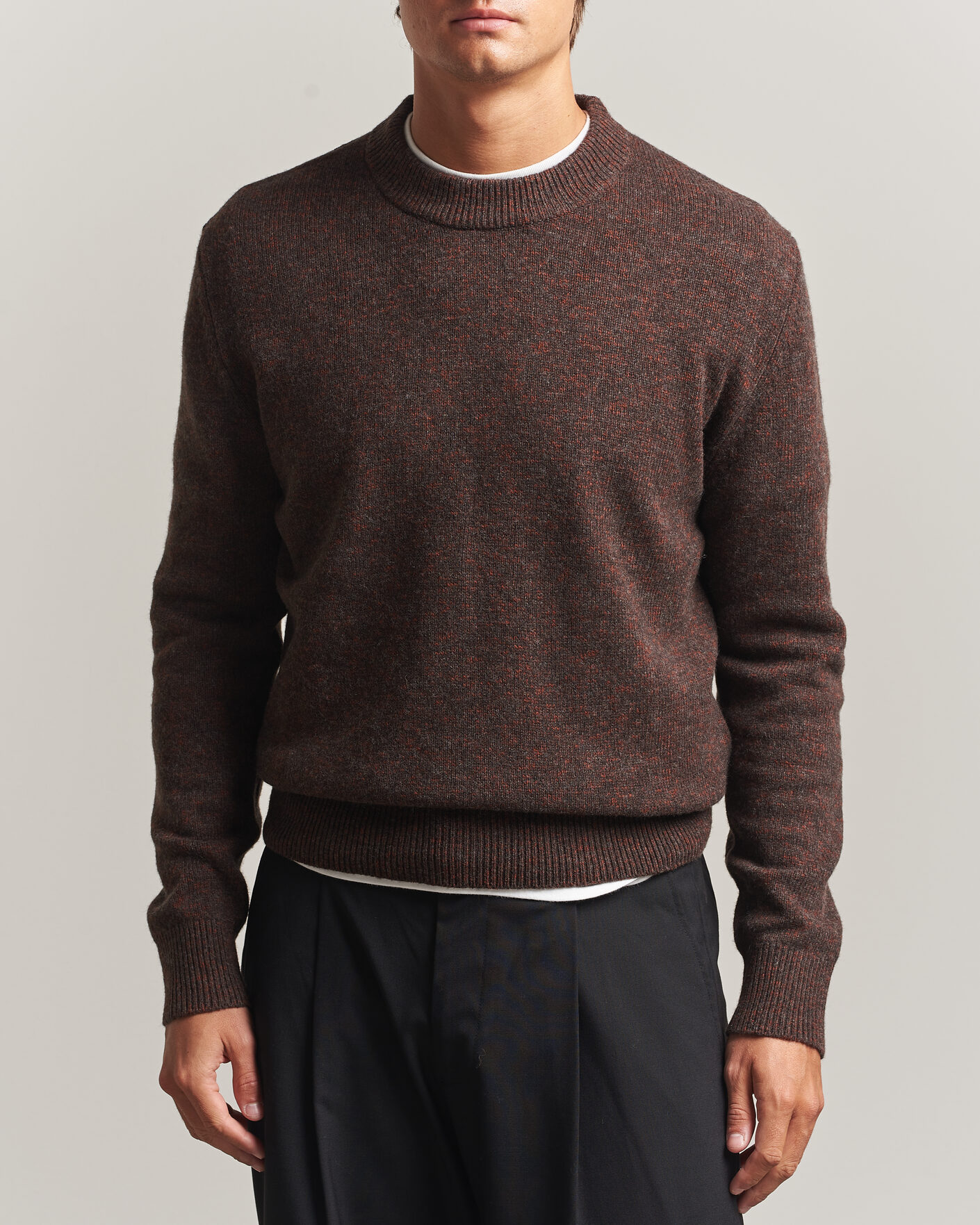 Heren | Truien | Sunflower | Moon Merino Sweater Brown