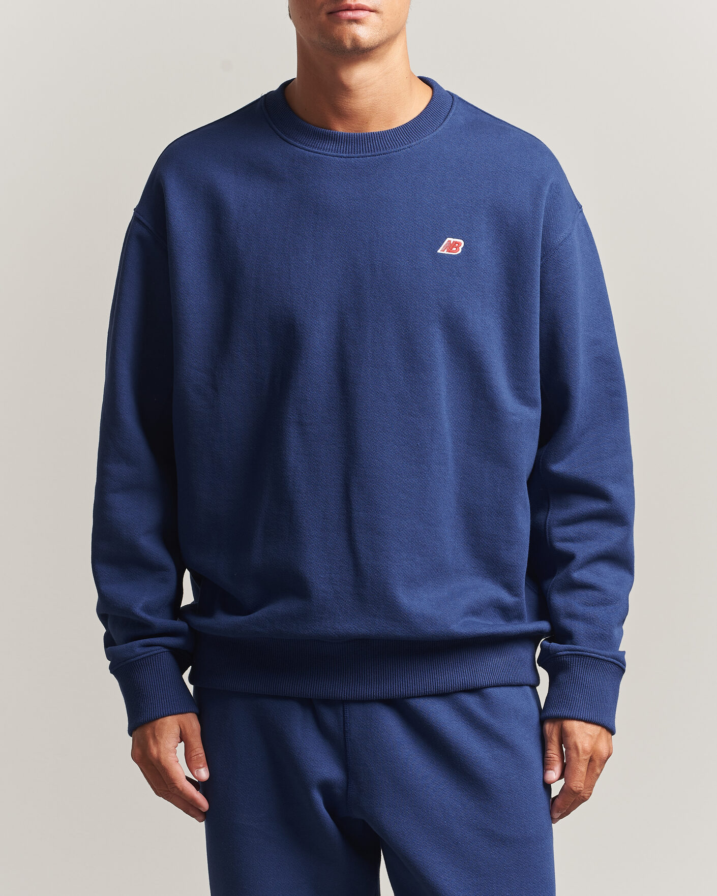 Homme | Pulls Et Tricots | New Balance Made In US & UK | New Balance Made in Made In USA Core Sweatshirt Blue Oyster