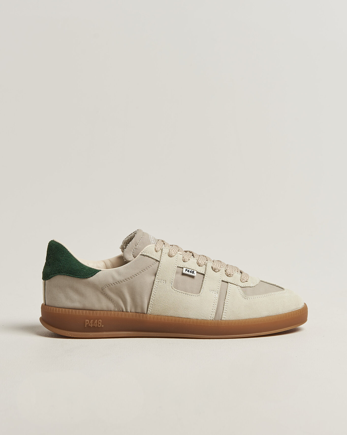 Heren | Sneakers | P448 | Monza Suede Sneaker Beige/White