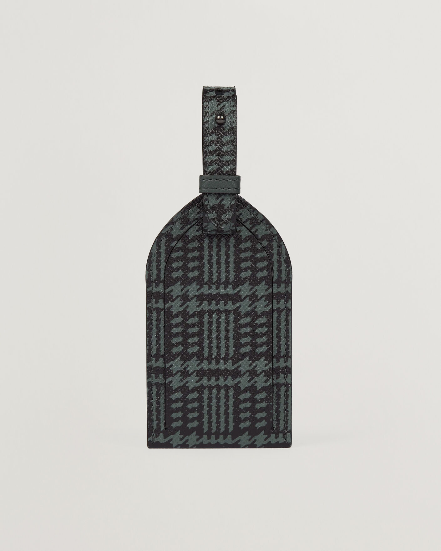Heren | Thuis | Smythson | Panama Tweed Luggage Tag Slate Green