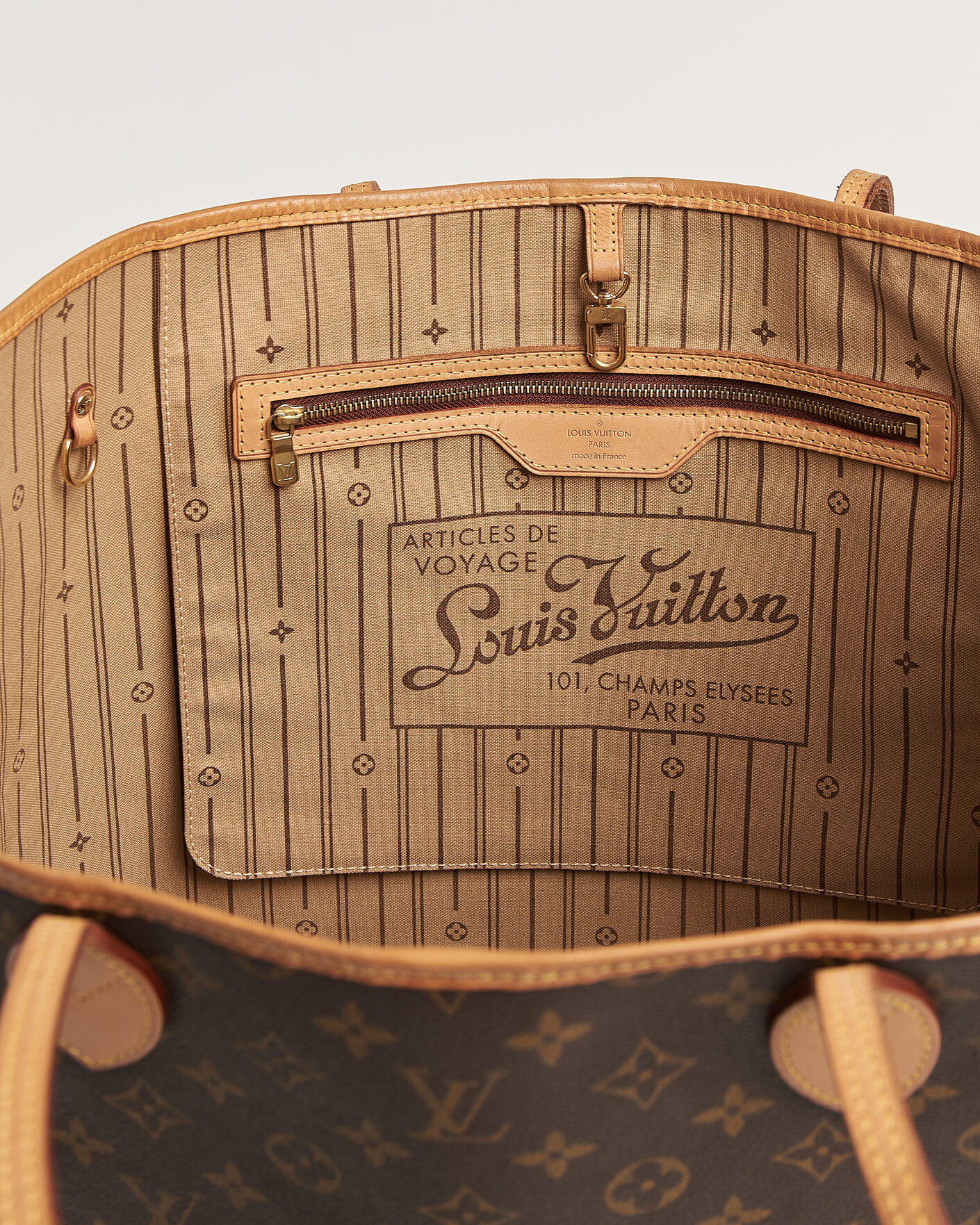 Heren | Pre-Owned & Vintage Bags | Louis Vuitton Pre-Owned | Neverfull GM Monogram