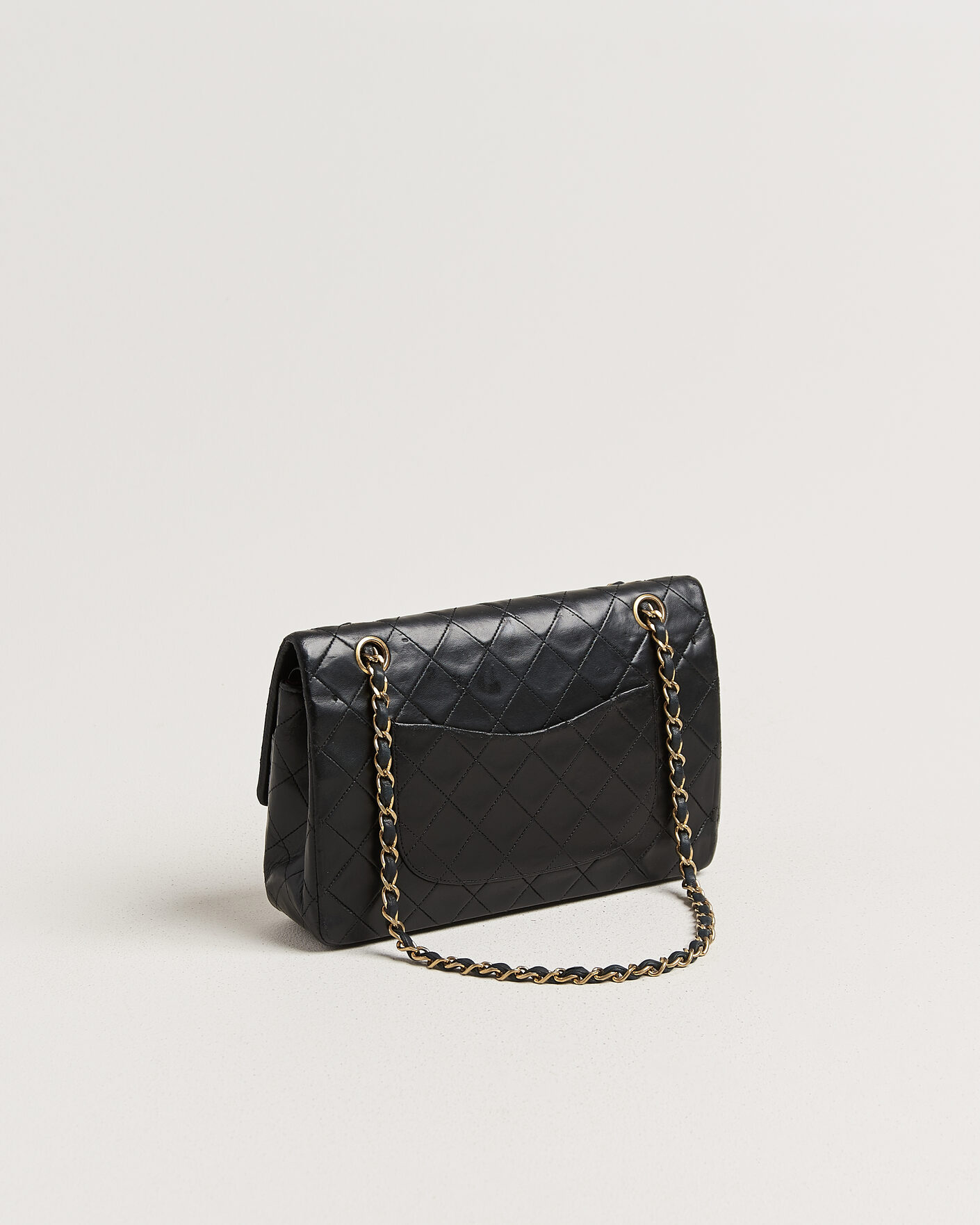 Heren | Pre-Owned & Vintage Bags | Chanel Pre-Owned | Classic Medium Double Flap Bag Lambskin Black