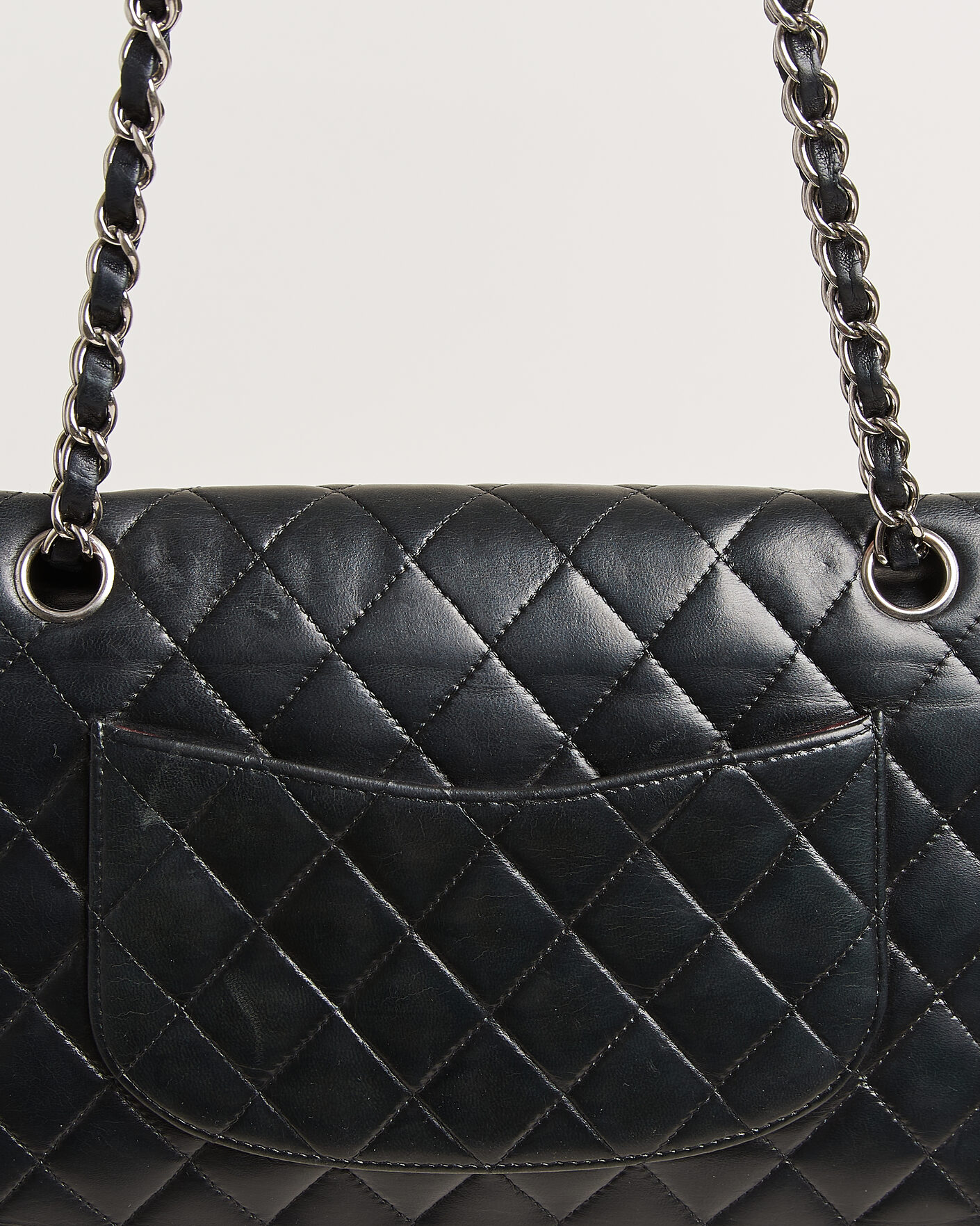 Heren | Pre-Owned & Vintage Bags | Chanel Pre-Owned | Classic Medium Double Flap Bag Lambskin Black
