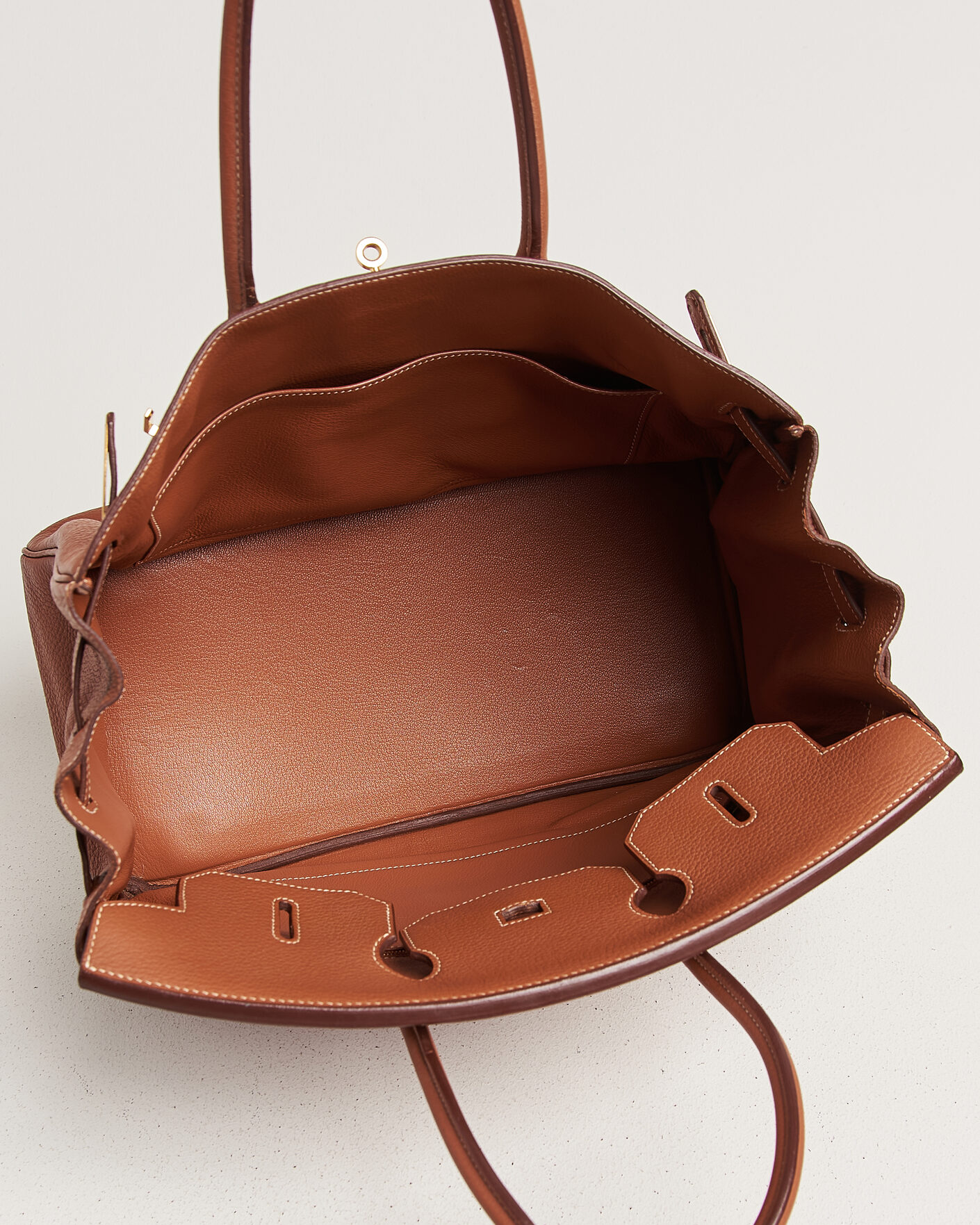 Homme | Pre-Owned & Vintage Bags | Hermès Pre-Owned | Birkin 35 Togo Leather Cognac Brown