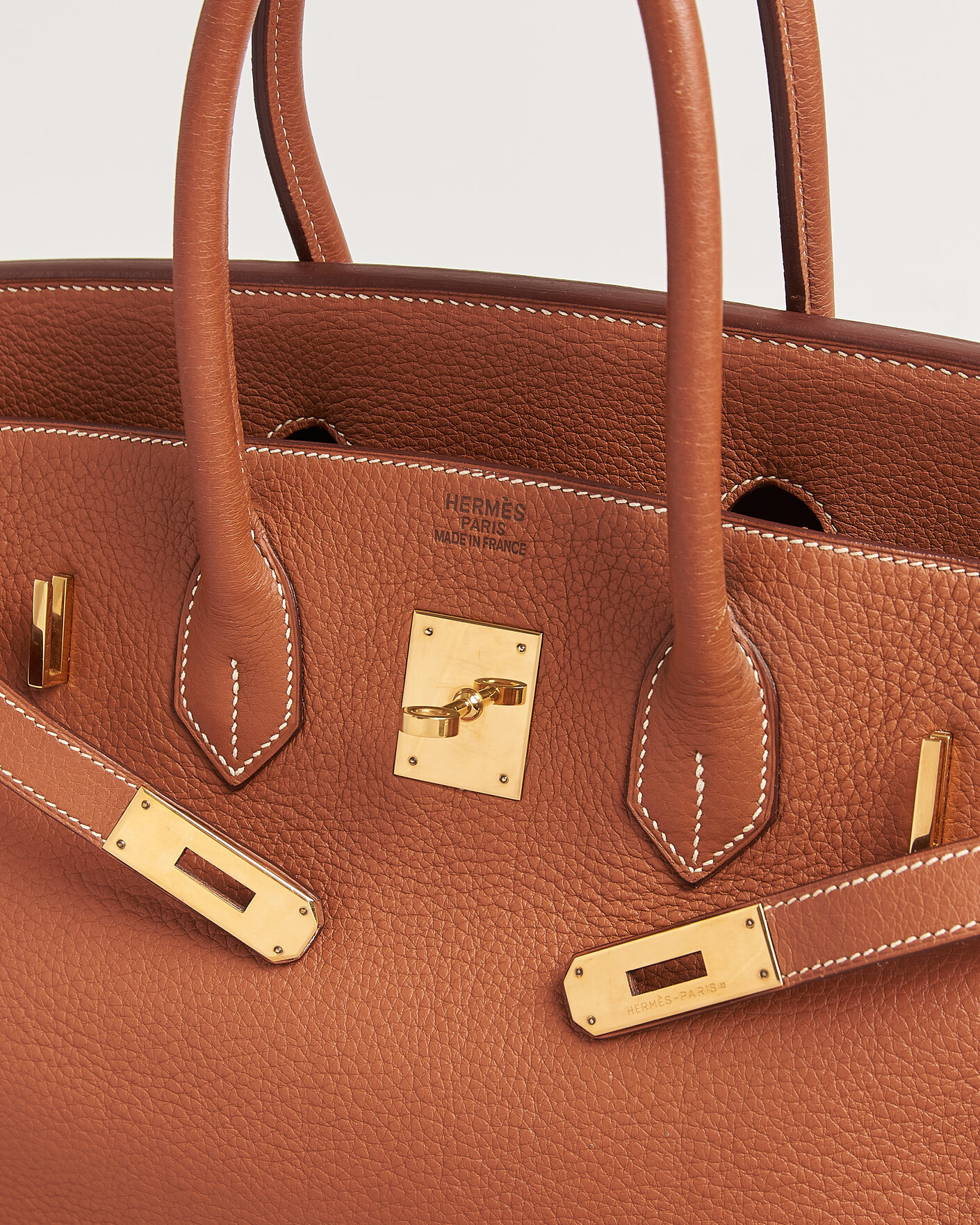 Homme | Pre-Owned & Vintage Bags | Hermès Pre-Owned | Birkin 35 Togo Leather Cognac Brown