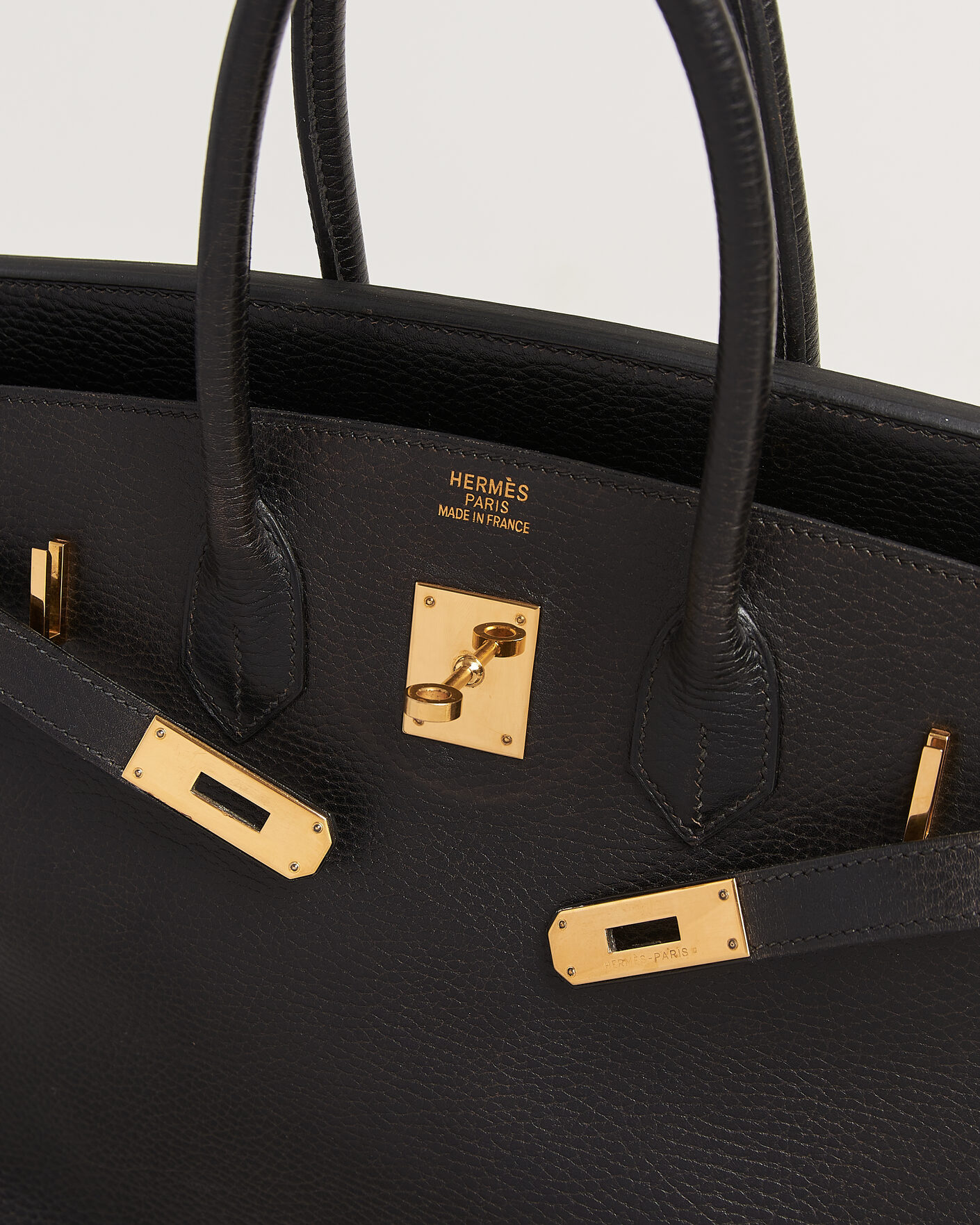 Homme | Pre-Owned & Vintage Bags | Hermès Pre-Owned | Birkin 35 Retourné Ardennes Leather Black
