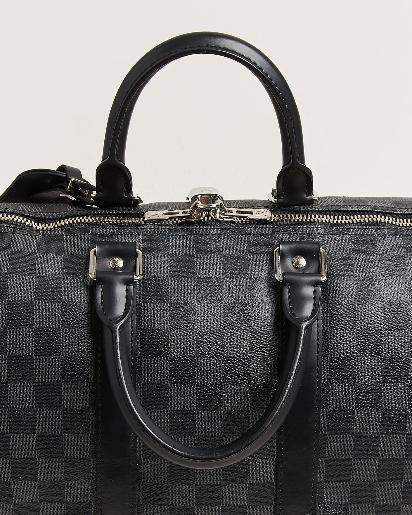 Heren | Pre-Owned & Vintage Bags | Louis Vuitton Pre-Owned | Keepall 45 Bandouliére Damier graphite