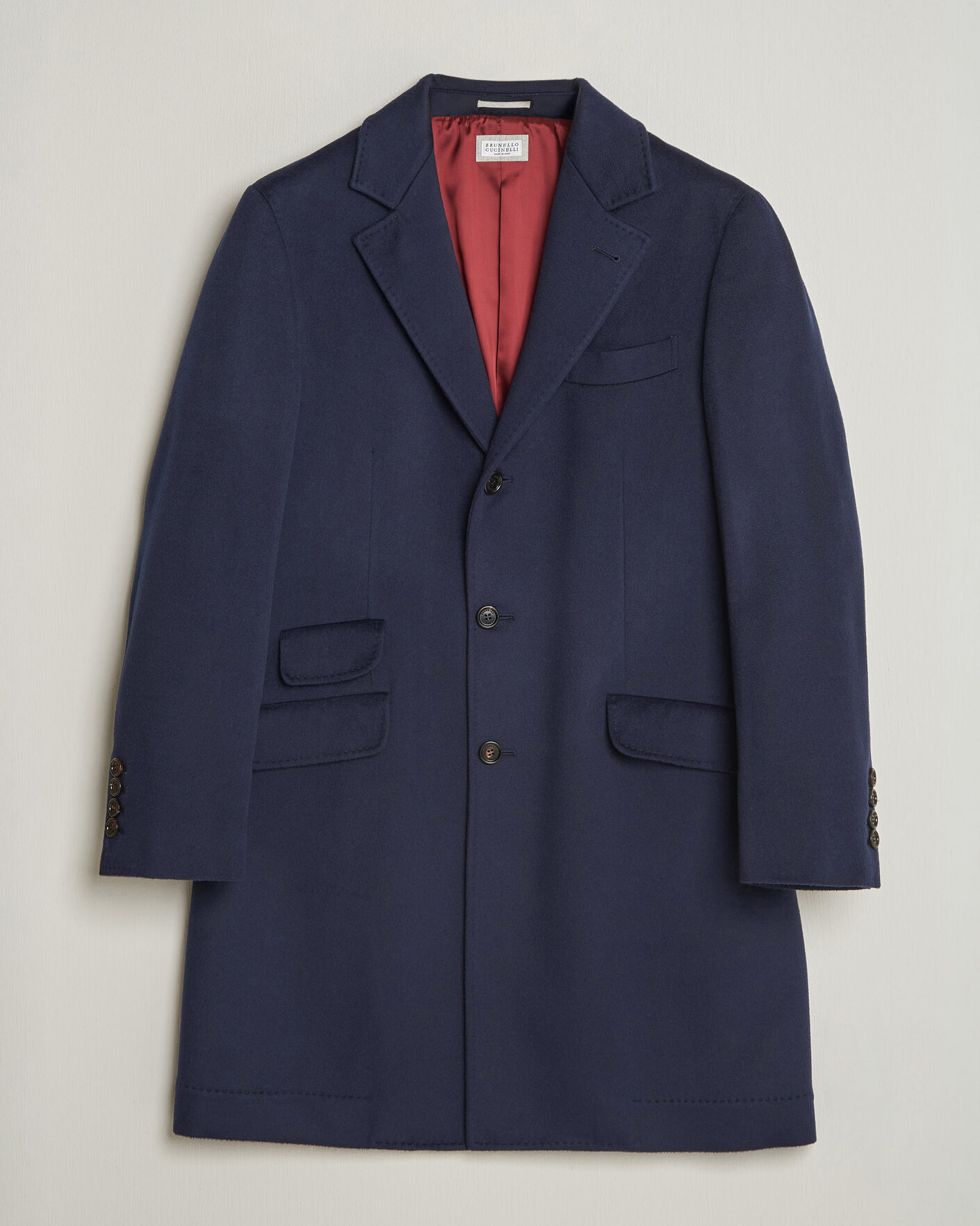 Heren | Jassen | Brunello Cucinelli | Soft Wool Coat Navy