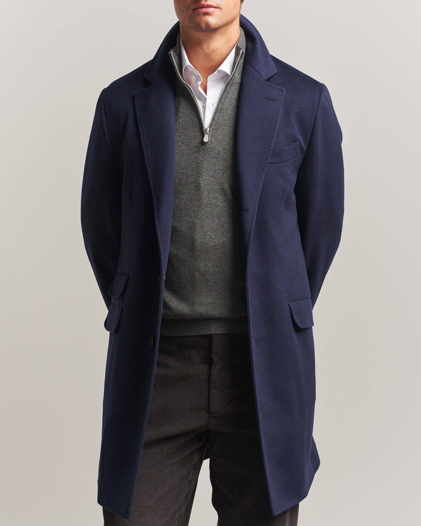 Heren | Jassen | Brunello Cucinelli | Soft Wool Coat Navy