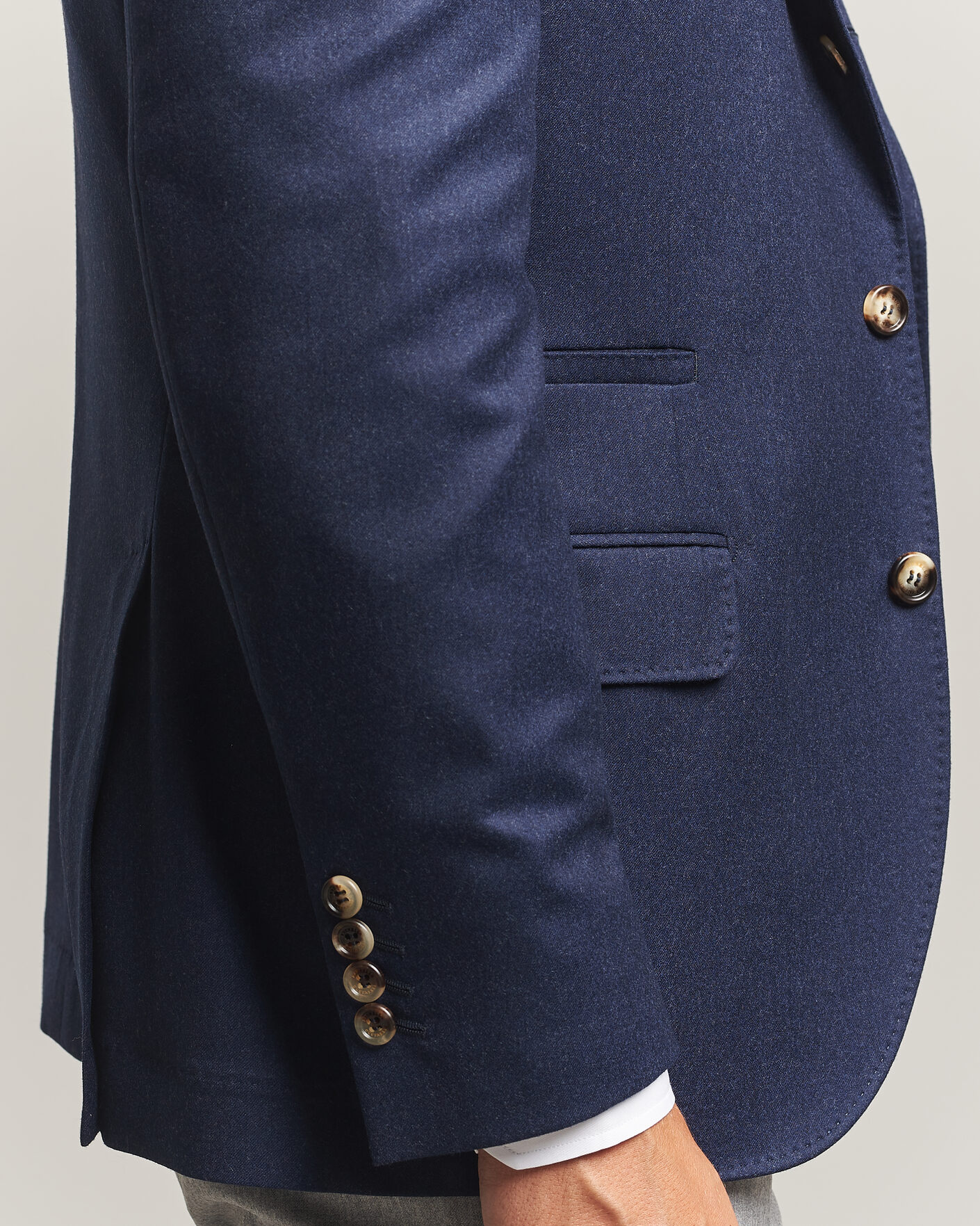 Heren | Blazers | Brunello Cucinelli | Wool Flannel Blazzer Navy