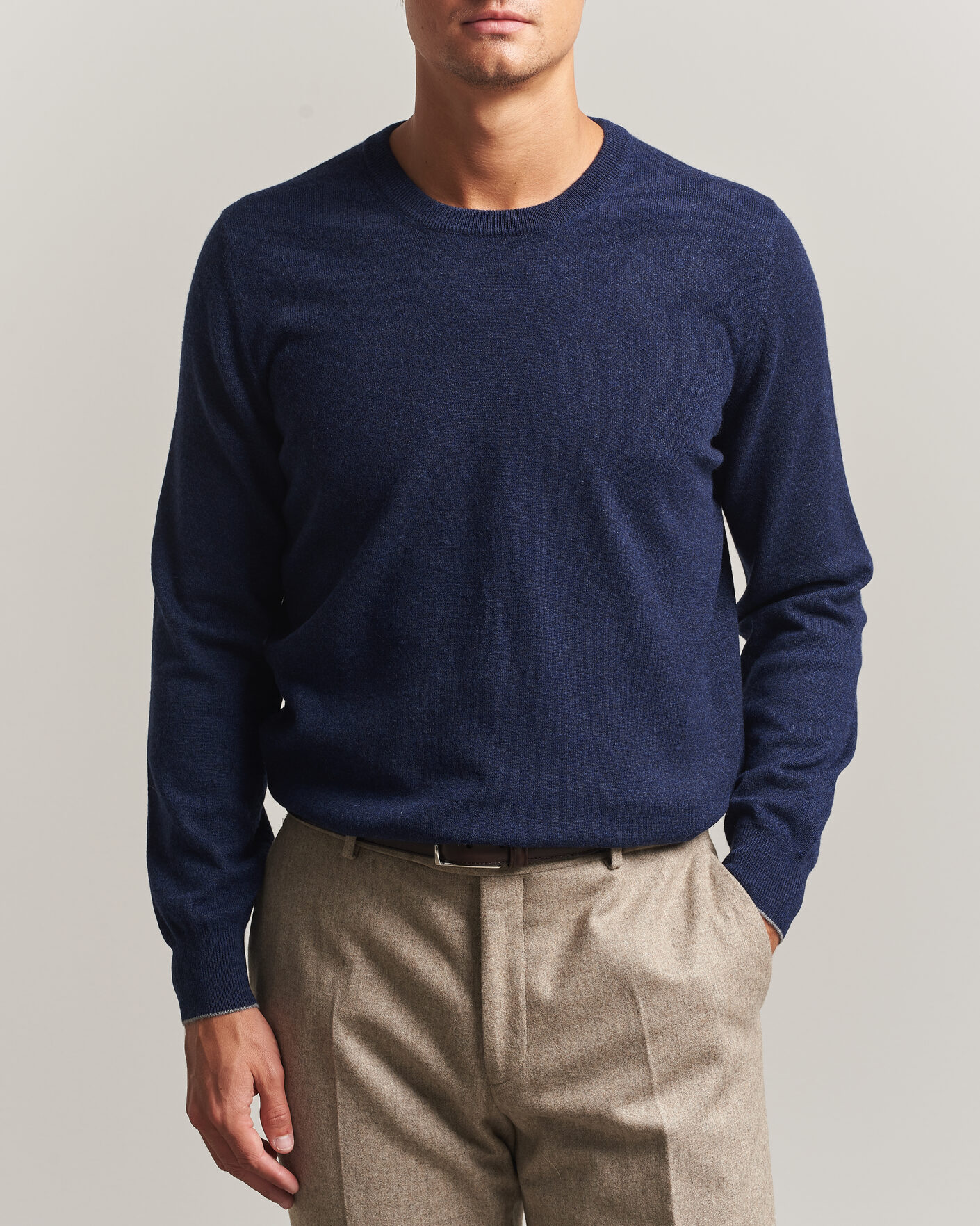 Homme | Pulls Et Tricots | Brunello Cucinelli | 2 Ply Cashmere Pullover Marine