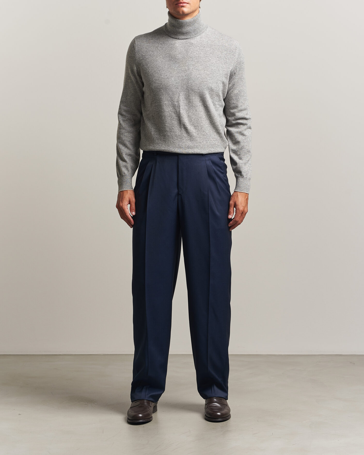 Heren | Truien | Brunello Cucinelli | 2 Ply Cashmere Rollneck Grey Melange