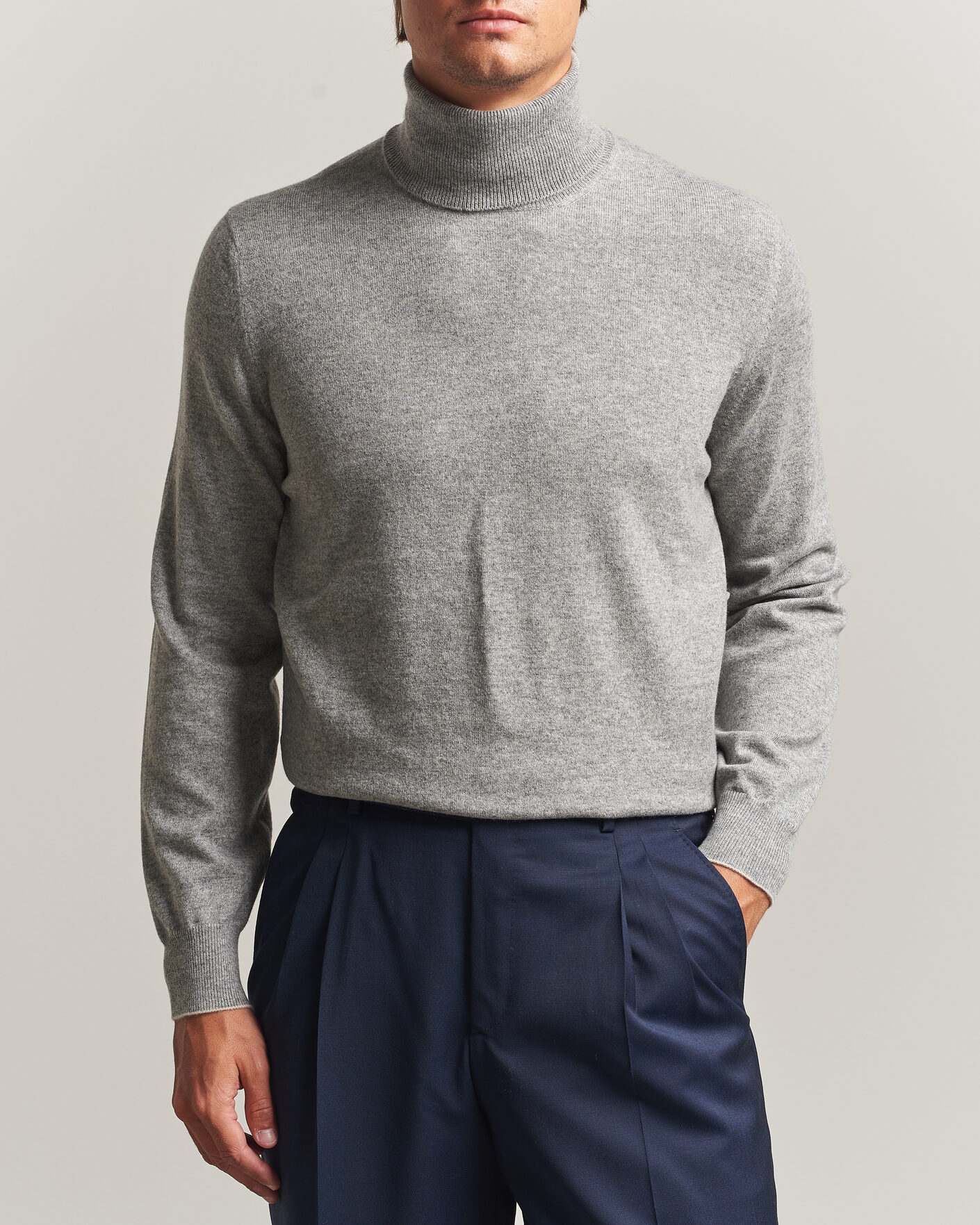 Heren | Truien | Brunello Cucinelli | 2 Ply Cashmere Rollneck Grey Melange
