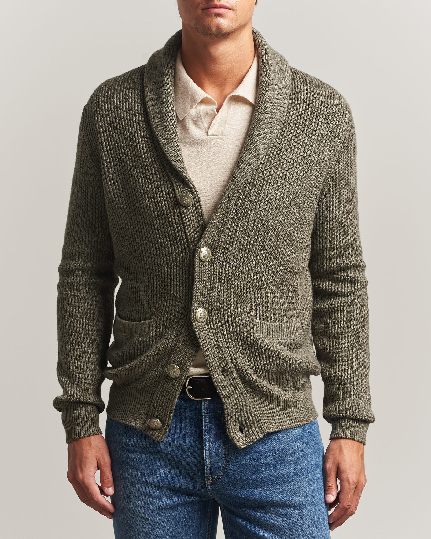 Homme | Pulls Et Tricots | Brunello Cucinelli | Shawl Collar Cardigan Forest Green