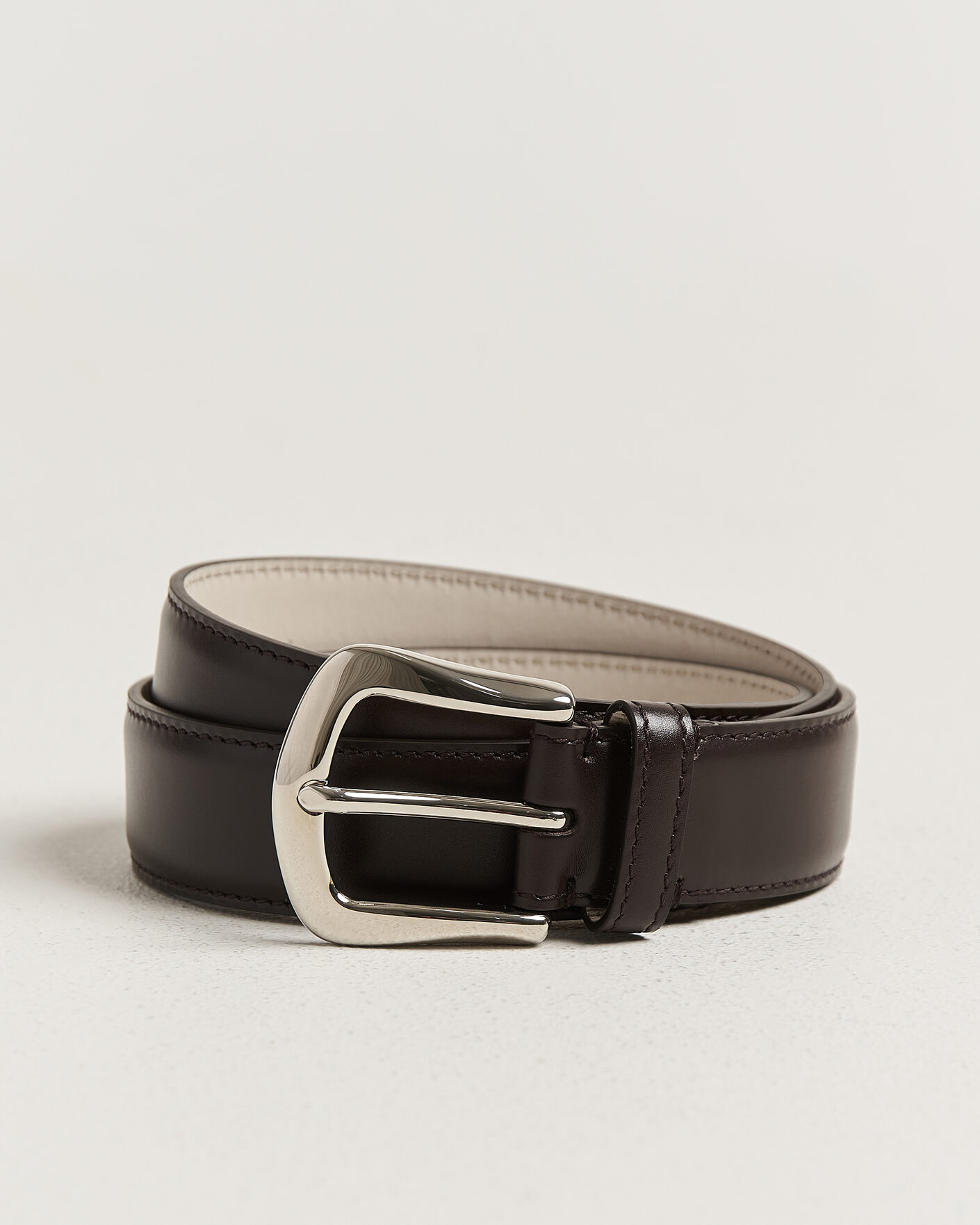 Homme | Ceintures | Brunello Cucinelli | Calf Leather Belt Dark Brown