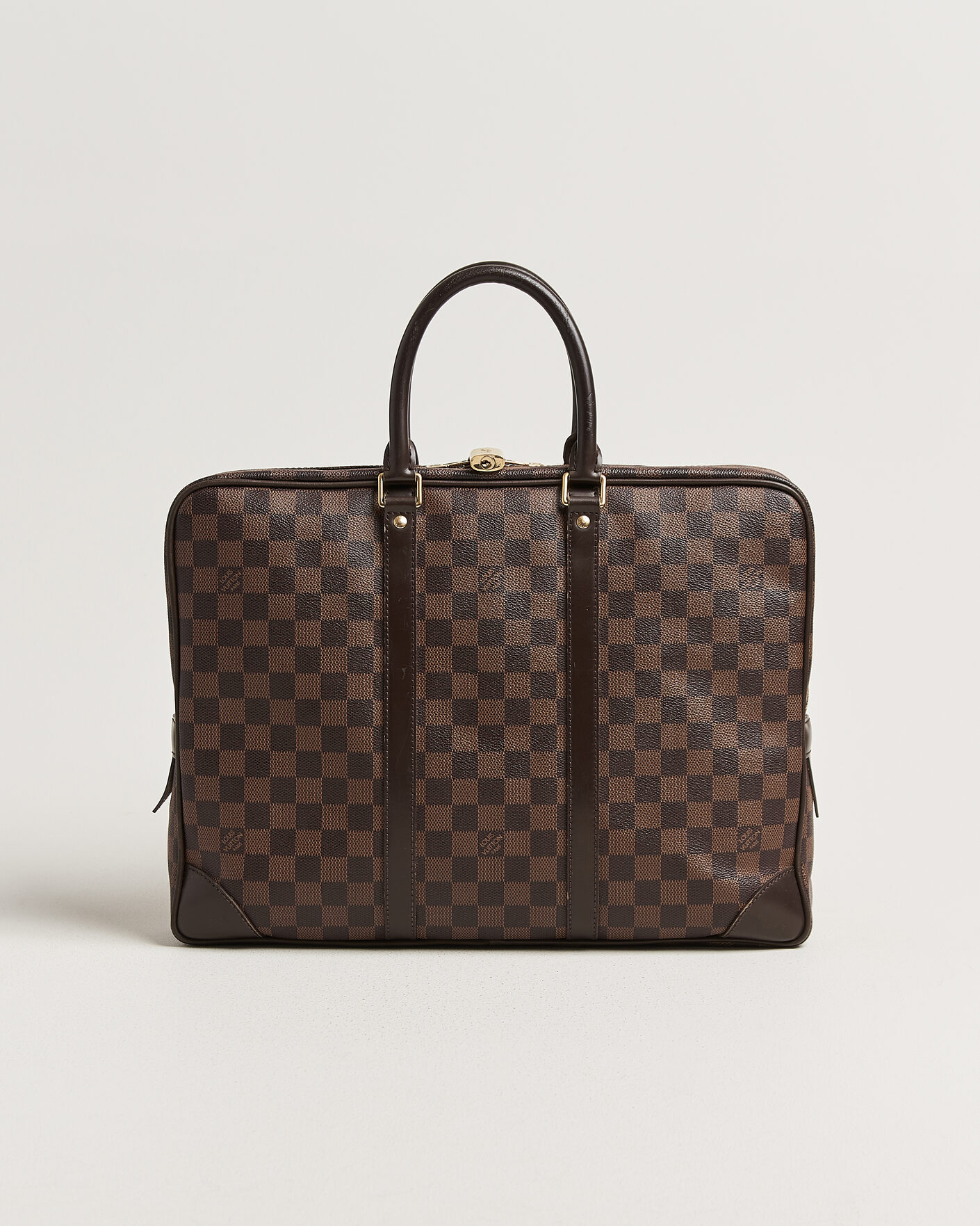 Heren | Pre-Owned & Vintage Bags | Louis Vuitton Pre-Owned | Porte Documents Voyage Damier Ebene