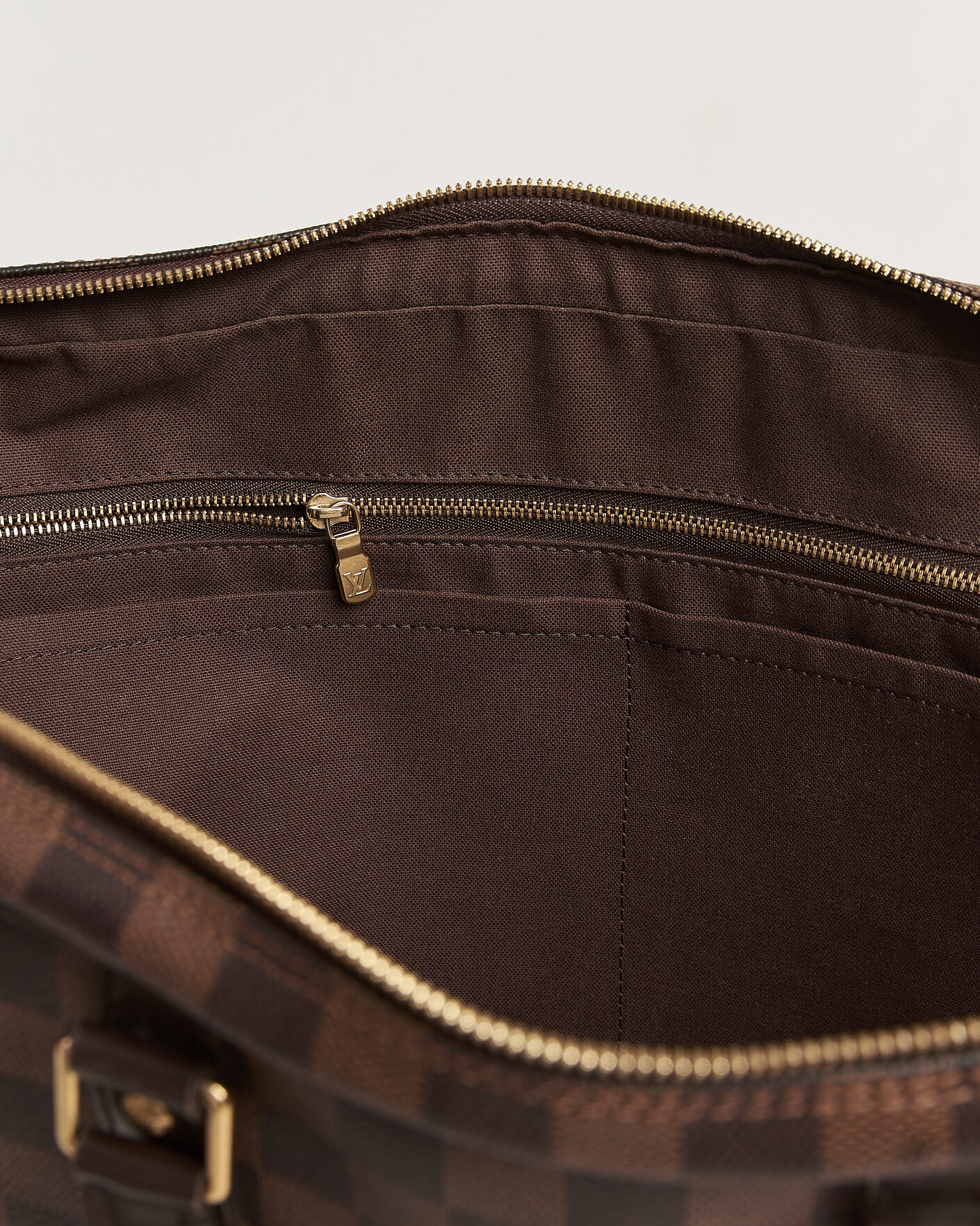 Heren | Pre-Owned & Vintage Bags | Louis Vuitton Pre-Owned | Porte Documents Voyage Damier Ebene