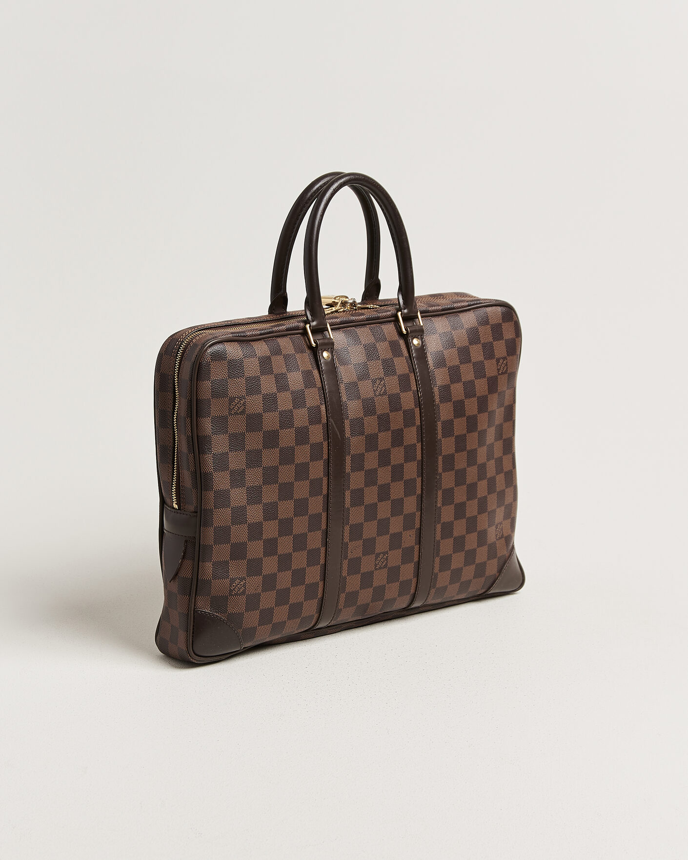 Heren | Pre-Owned & Vintage Bags | Louis Vuitton Pre-Owned | Porte Documents Voyage Damier Ebene