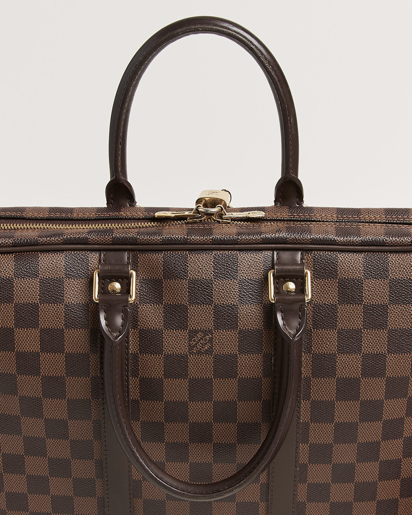 Heren | Pre-Owned & Vintage Bags | Louis Vuitton Pre-Owned | Porte Documents Voyage Damier Ebene