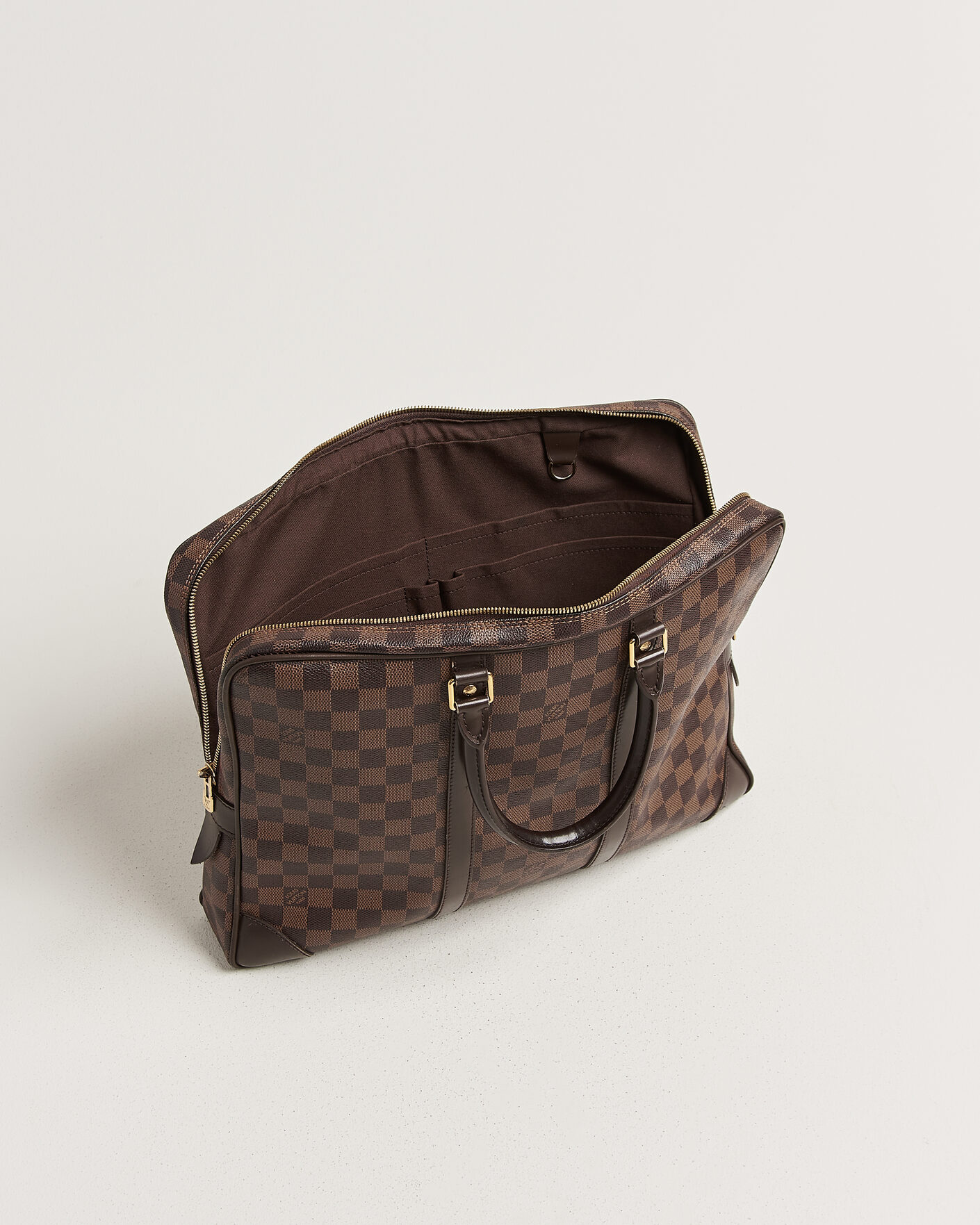 Heren | Pre-Owned & Vintage Bags | Louis Vuitton Pre-Owned | Porte Documents Voyage Damier Ebene