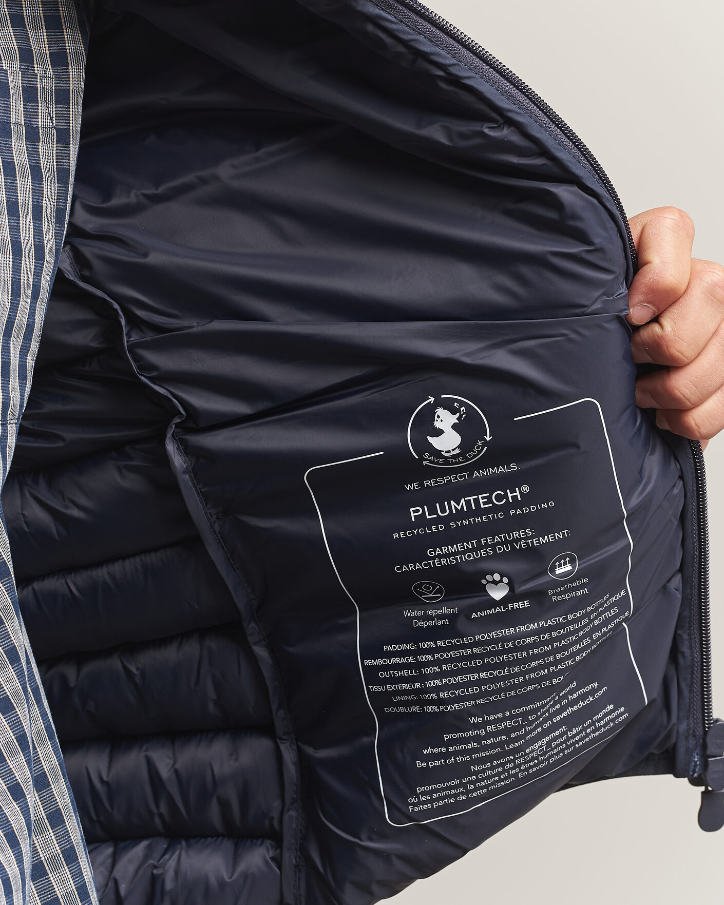 Heren | Gilets | Save The Duck | Rhus Matt Lightweight Vest Blue Black