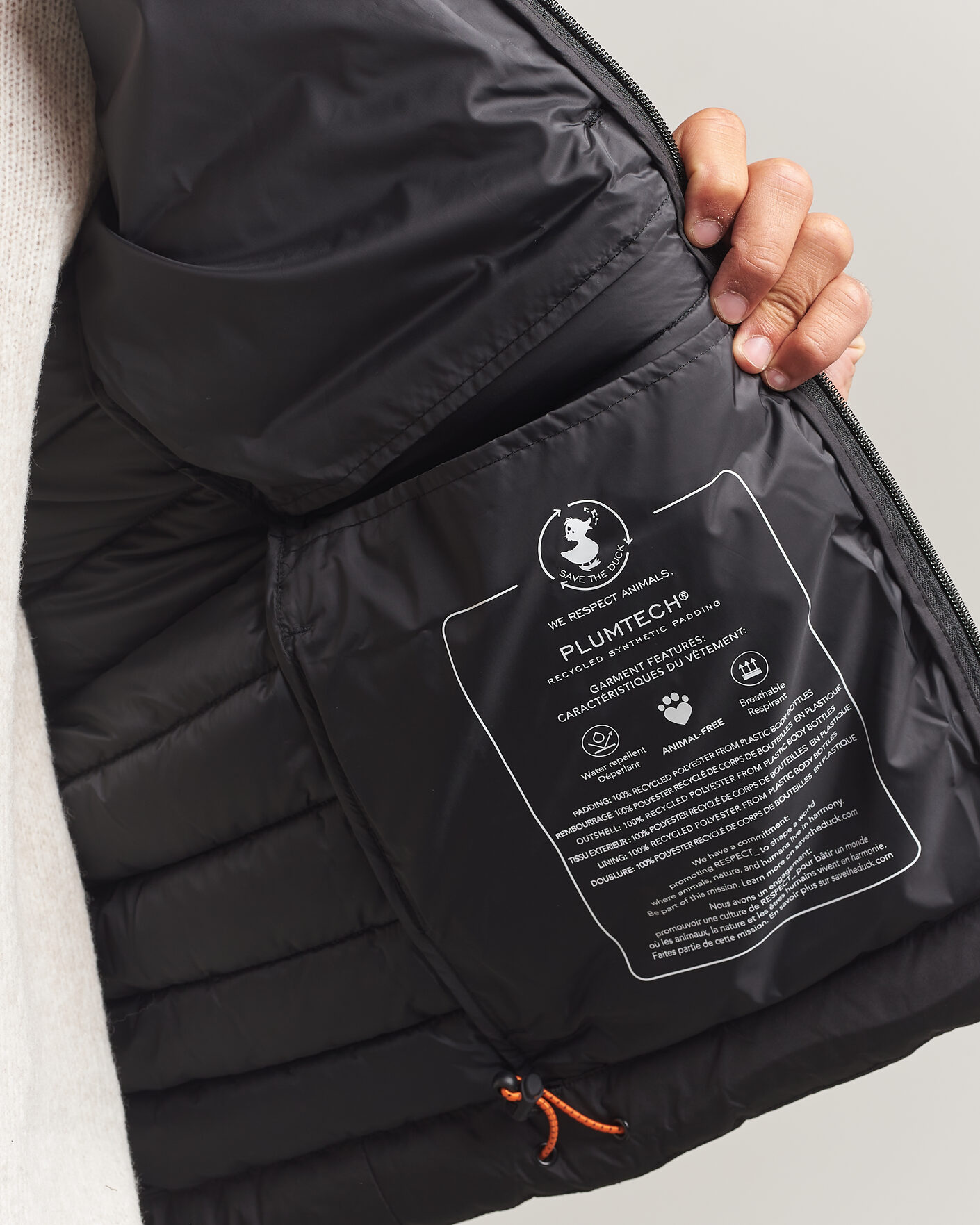 Heren | Jassen | Save The Duck | Juncus Matt Lightweight Hood Jacket Black