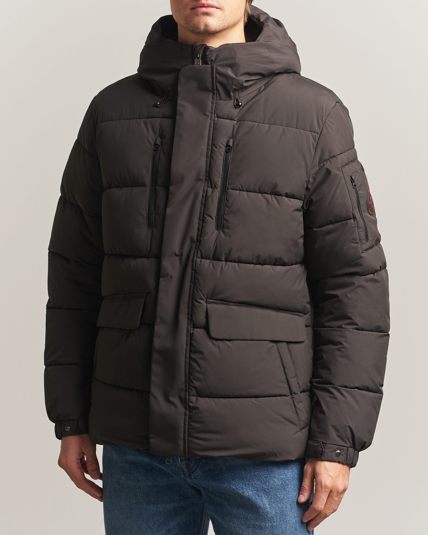 Homme | Manteaux Et Vestes | Save The Duck | Espel Short Arctic Parka Brown Black