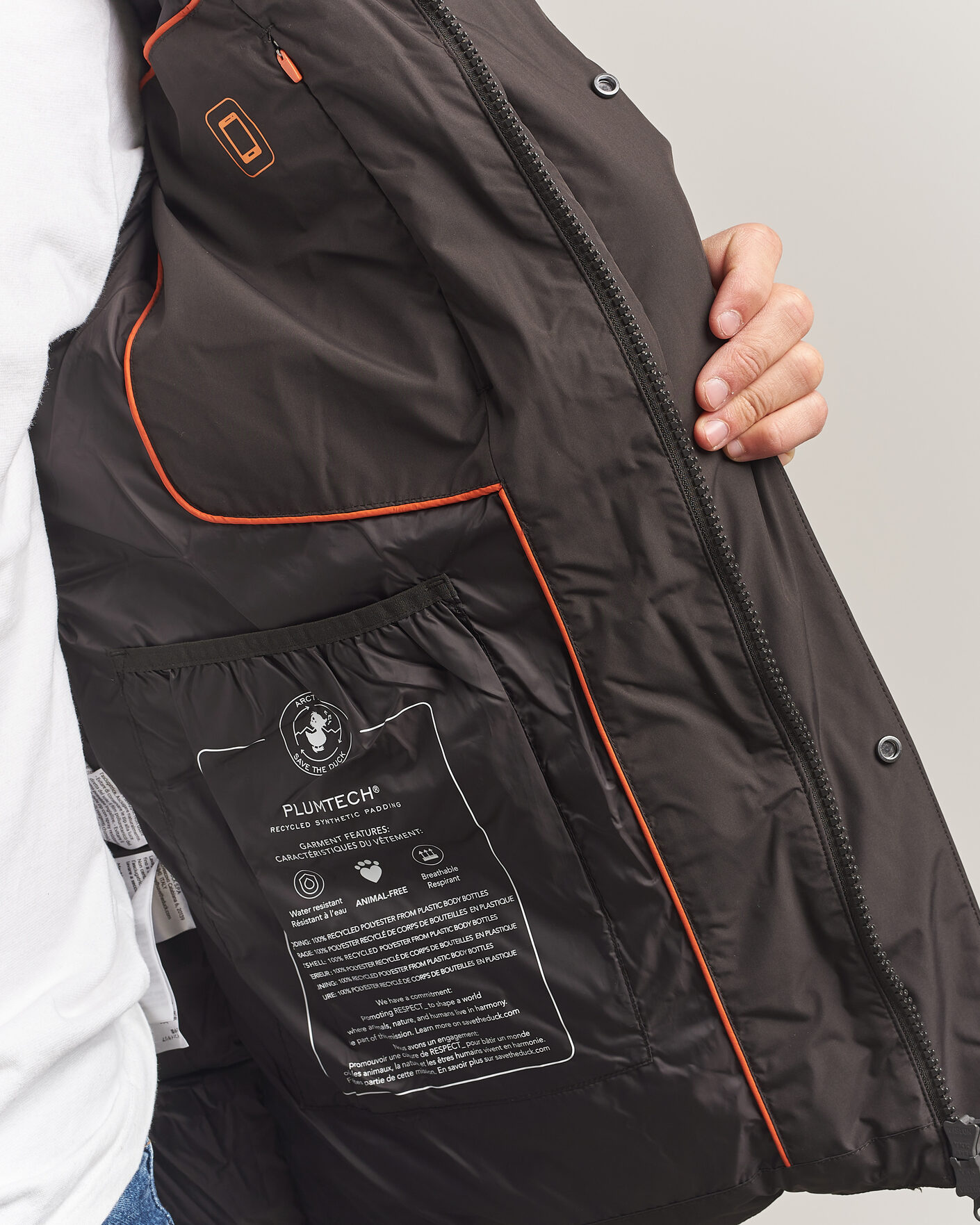 Homme | Manteaux Et Vestes | Save The Duck | Espel Short Arctic Parka Brown Black