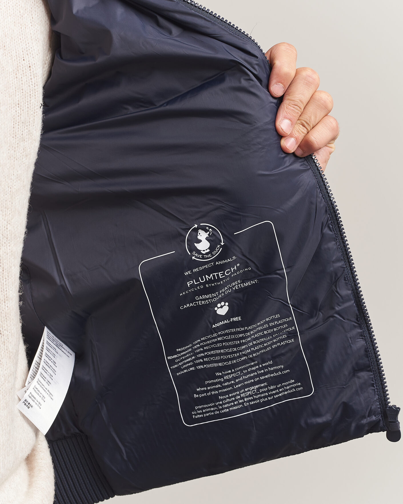 Homme | Manteaux Et Vestes | Save The Duck | Sedum Hybrid Jacket Blue Black
