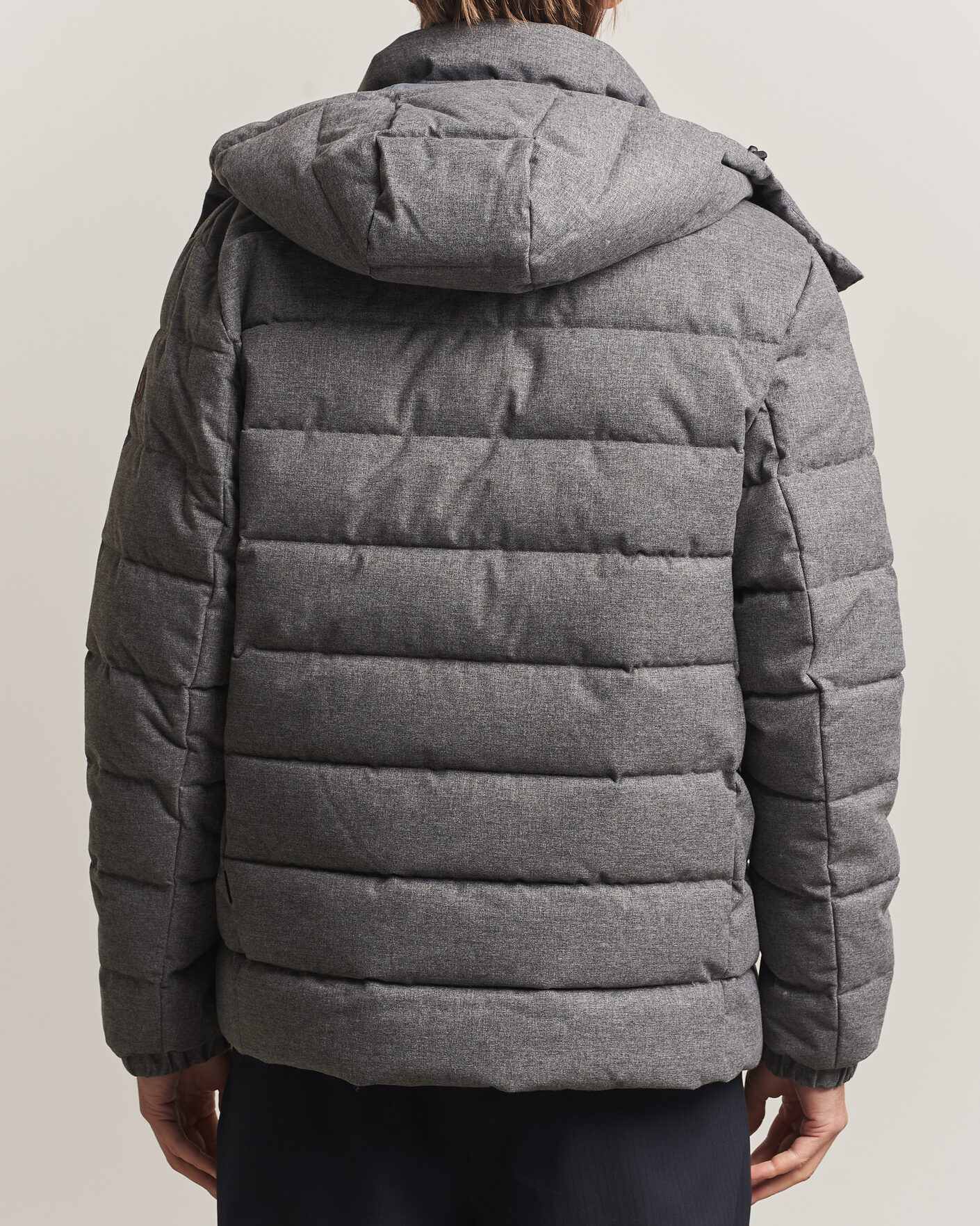 Heren | Jassen | Save The Duck | Constantin Padded Flannel Jacket Mid Grey Melange