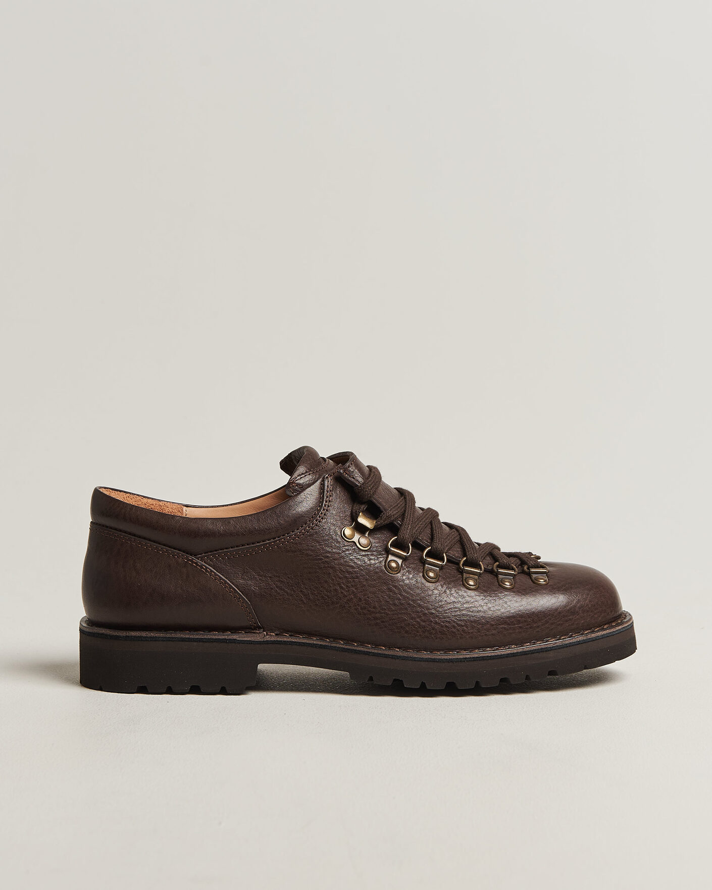 Homme | Bottes | Fracap | M121 Low Grain Leather Boot Dark Brown