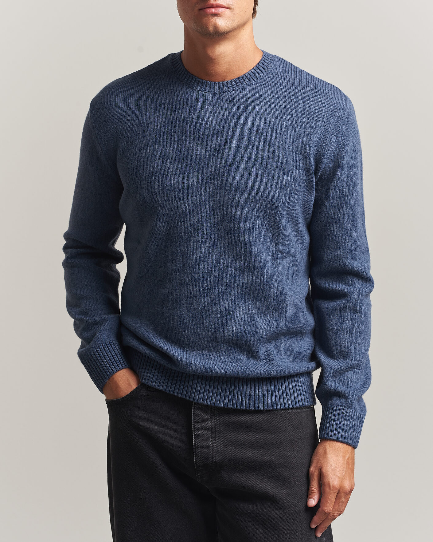 Heren | Truien | Colorful Standard | Classic Merino Wool Crew Neck Petrol Blue