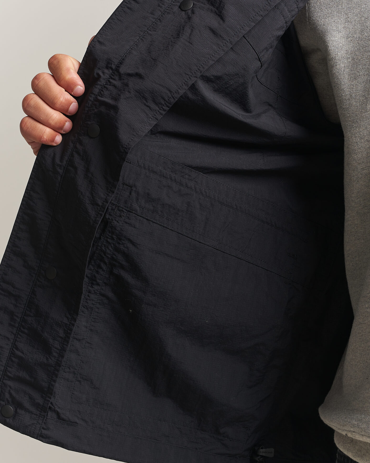 Homme | Manteaux Et Vestes | Snow Peak | Nylon Double Rip Jacket Black