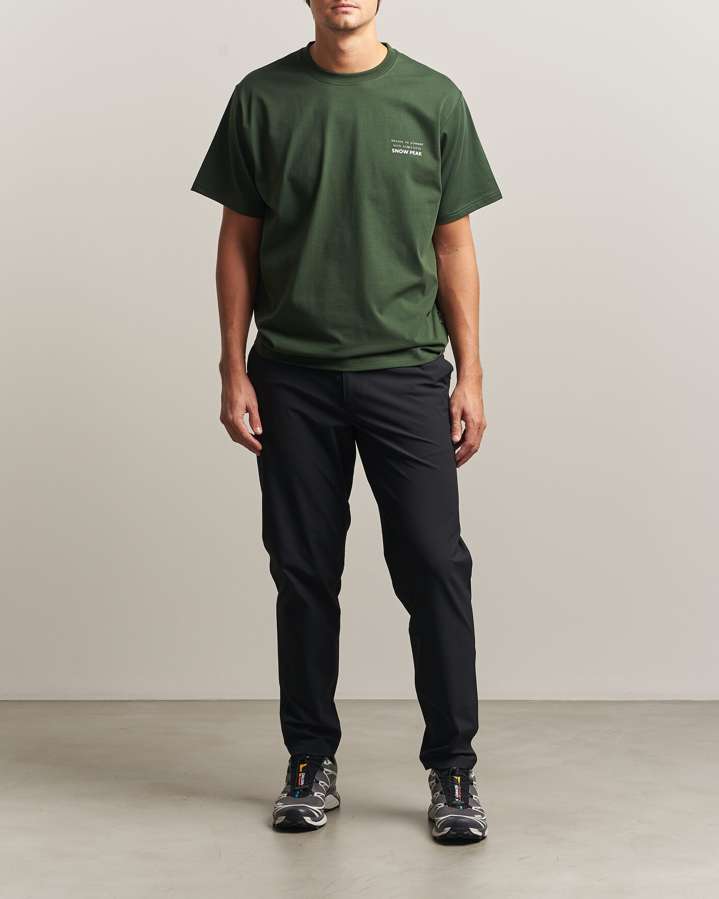 Heren | T-shirts | Snow Peak | Elemental Balance T-Shirt Dark Green