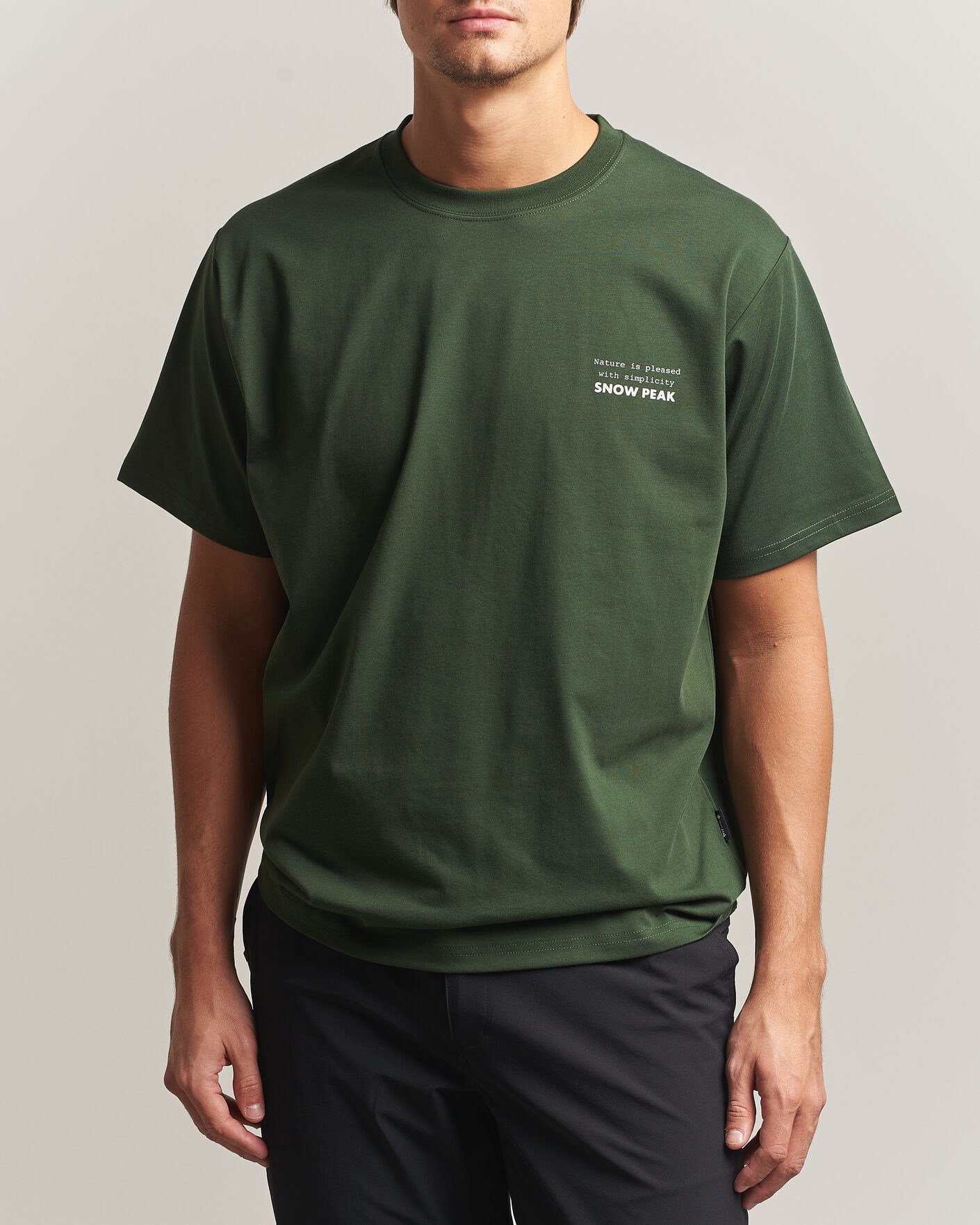 Heren | T-shirts | Snow Peak | Elemental Balance T-Shirt Dark Green