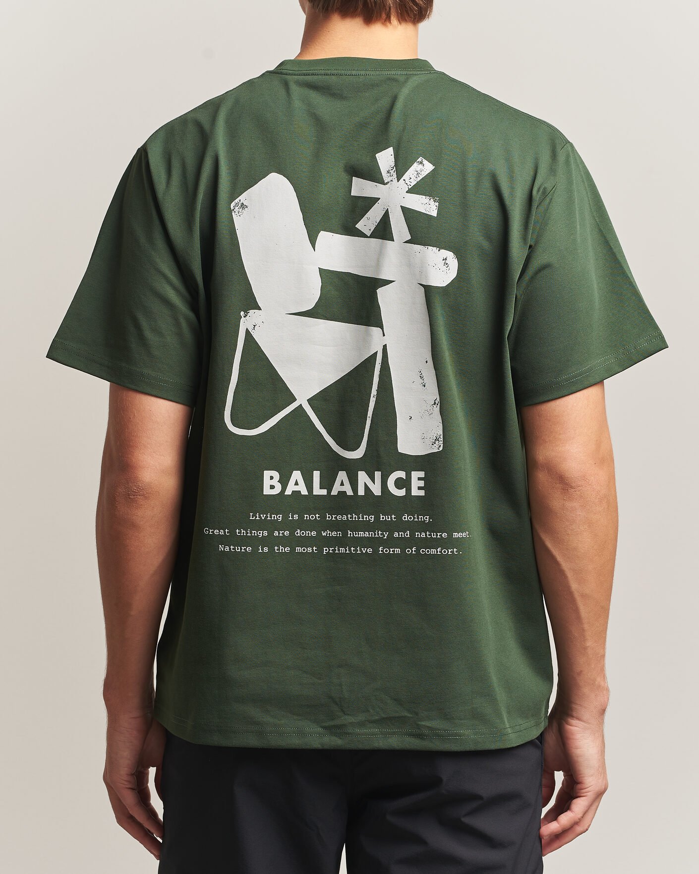 Heren | T-shirts | Snow Peak | Elemental Balance T-Shirt Dark Green