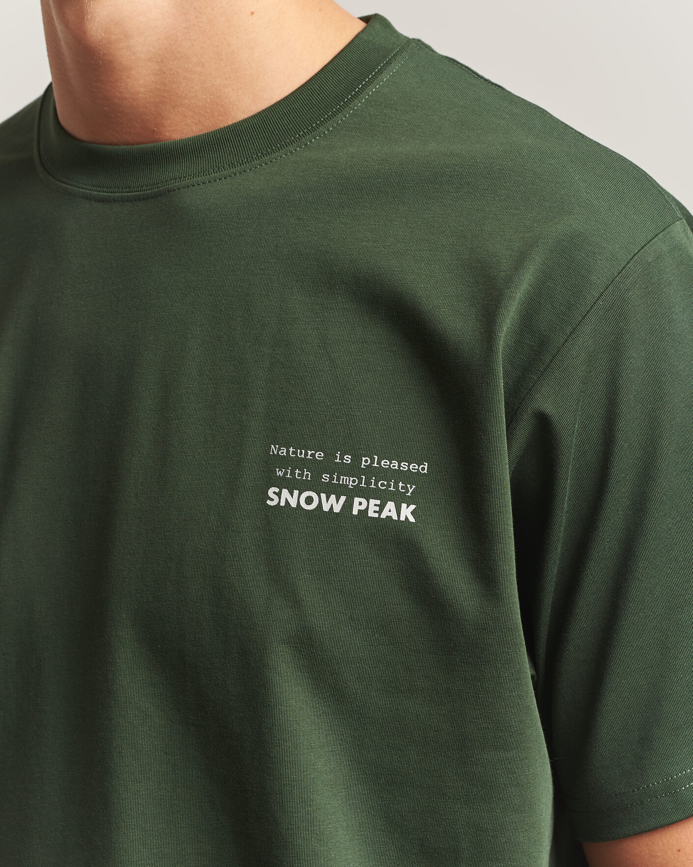 Heren | T-shirts | Snow Peak | Elemental Balance T-Shirt Dark Green