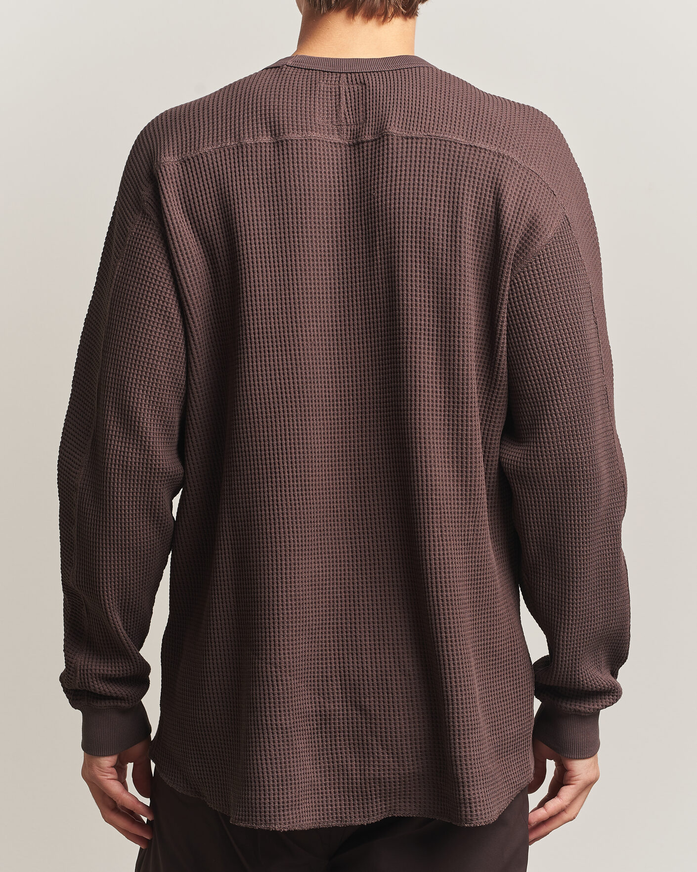 Heren | Truien | Snow Peak | Heavyweight Waffle Pullover Dark Brown