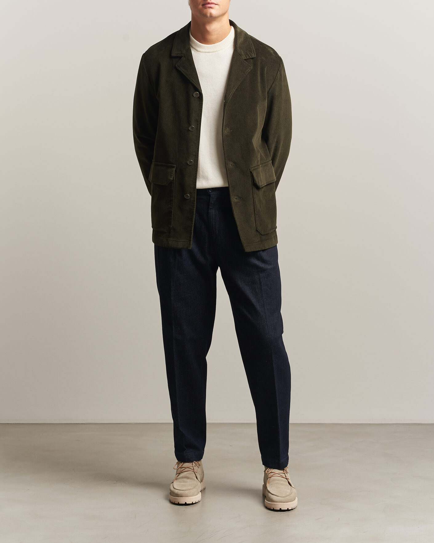 Heren | Broeken | Briglia 1949 | Portobello Loose Fit Denim Trousers Dark Blue
