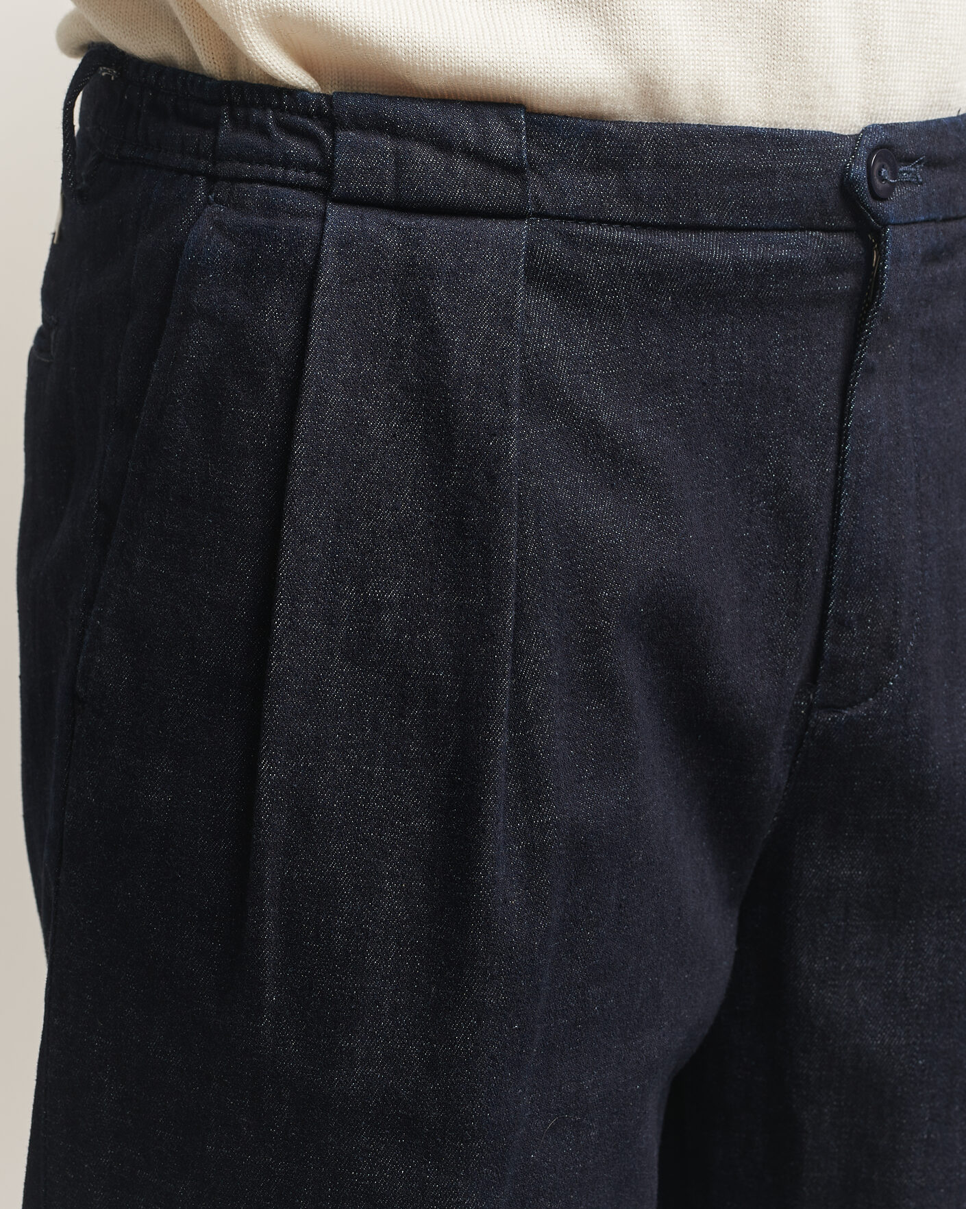 Heren | Broeken | Briglia 1949 | Portobello Loose Fit Denim Trousers Dark Blue