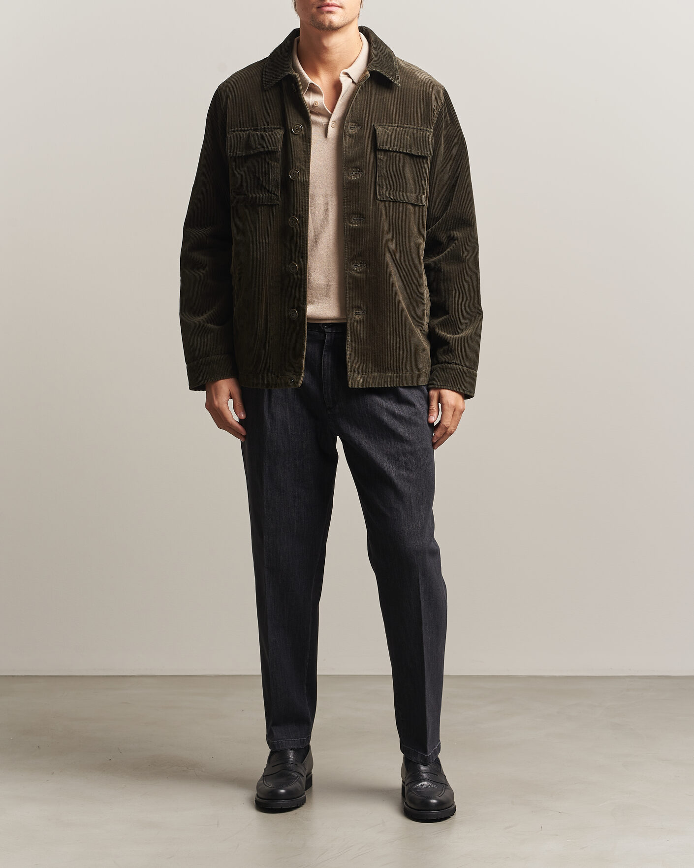 Homme | Pantalons | Briglia 1949 | Portobello Loose Fit Denim Trousers Grey