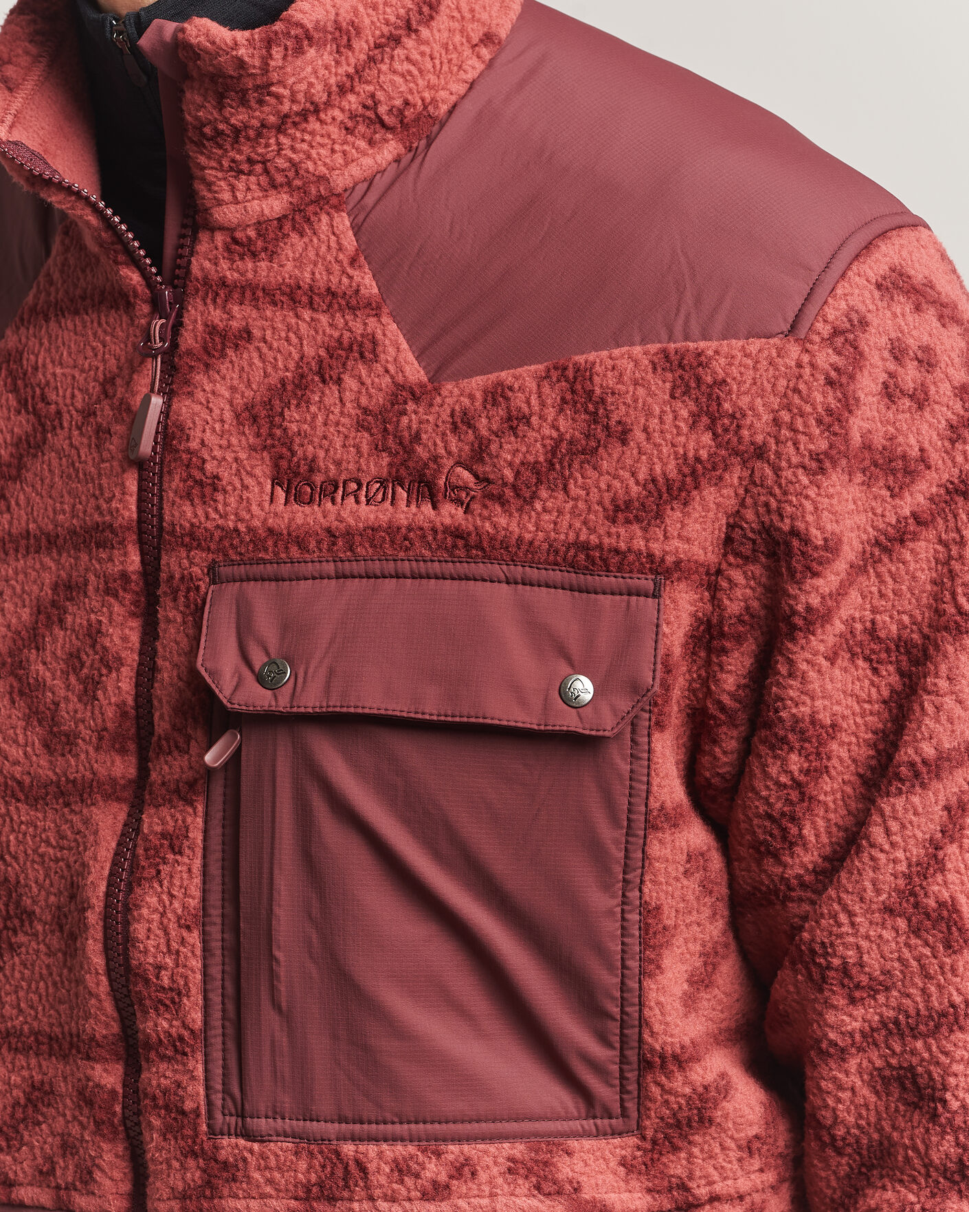 Heren | Jassen | Norrøna | Tamok Warm3 Fleece Jacket Cowhide