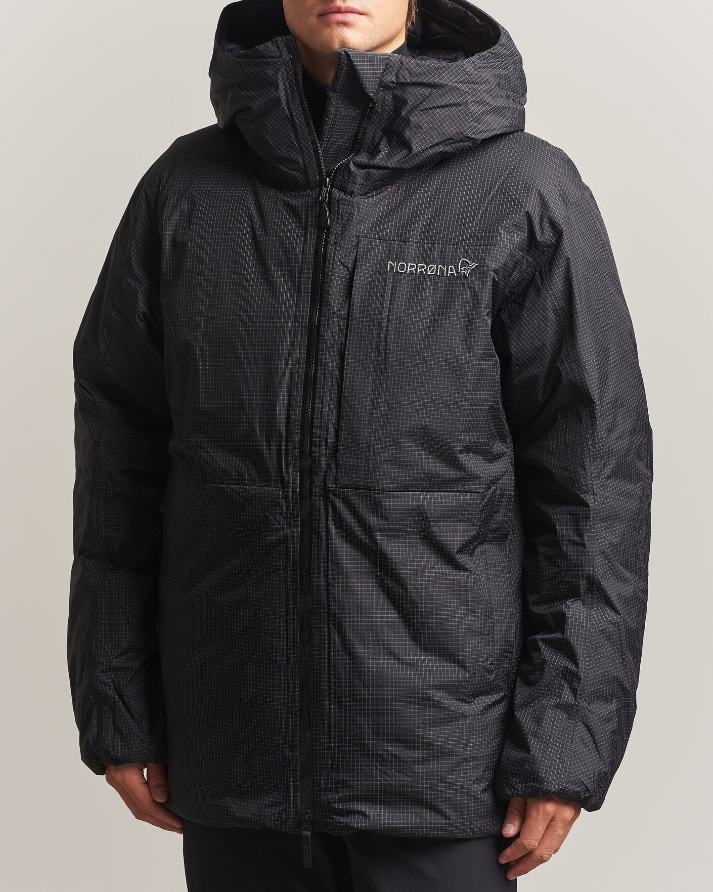 Homme | Manteaux Et Vestes | Norrøna | Trollveggen dri2 Down 800 Zip Hood Caviar Black
