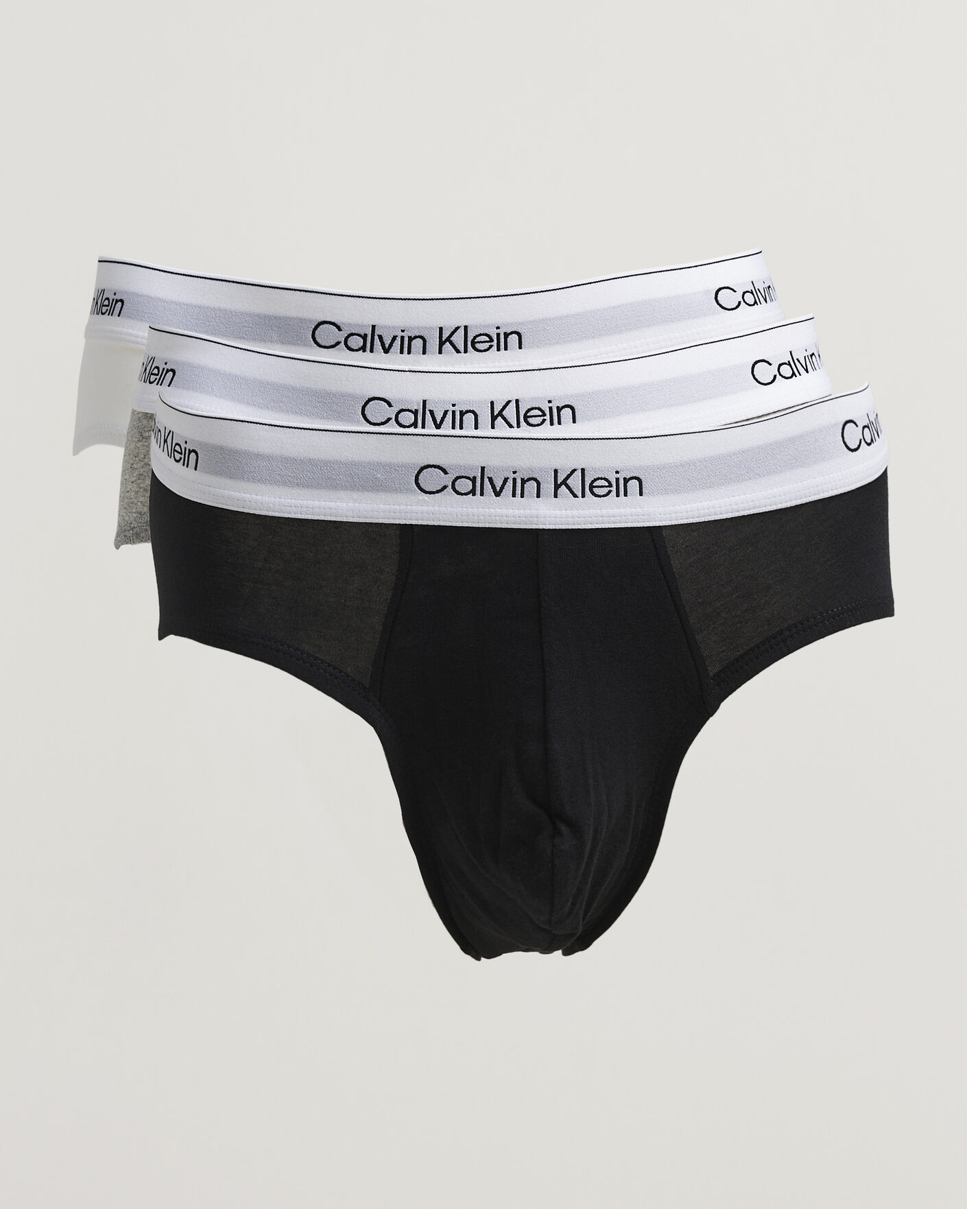 Homme | Sous-Vêtements Et Chaussettes | Calvin Klein | 3-Pack Icon Cotton Stretch Hip Brief White/Black/Grey