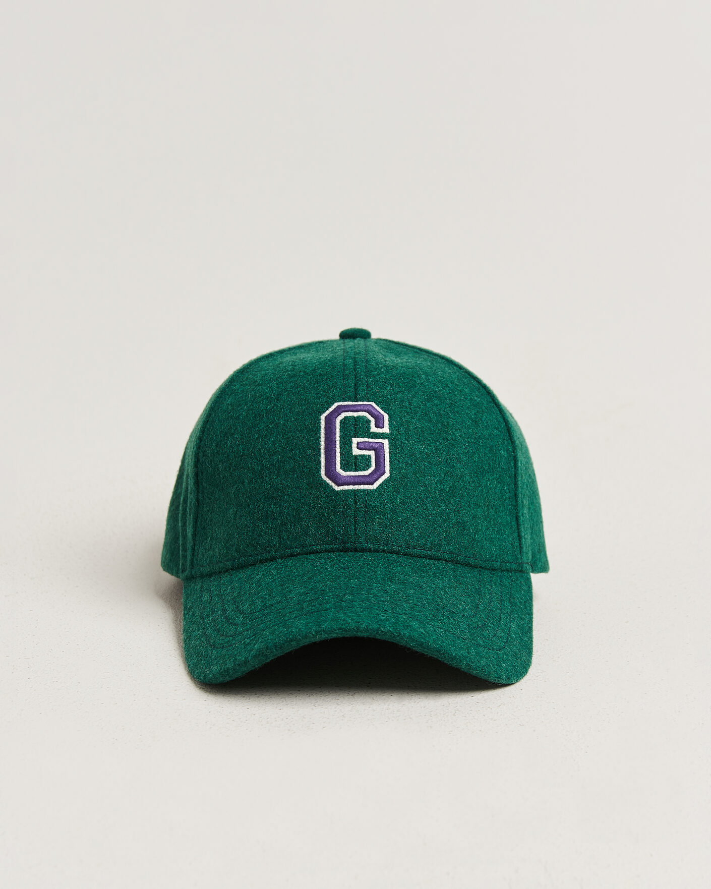 Homme | Bobs Et Casquettes | Gant | G Badge Wool Melton Cap Dark Emerald